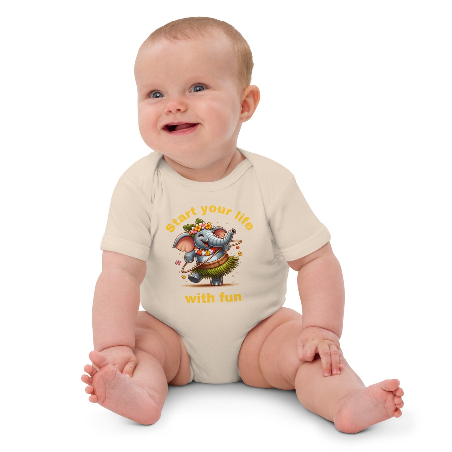 Organic cotton baby bodysuit