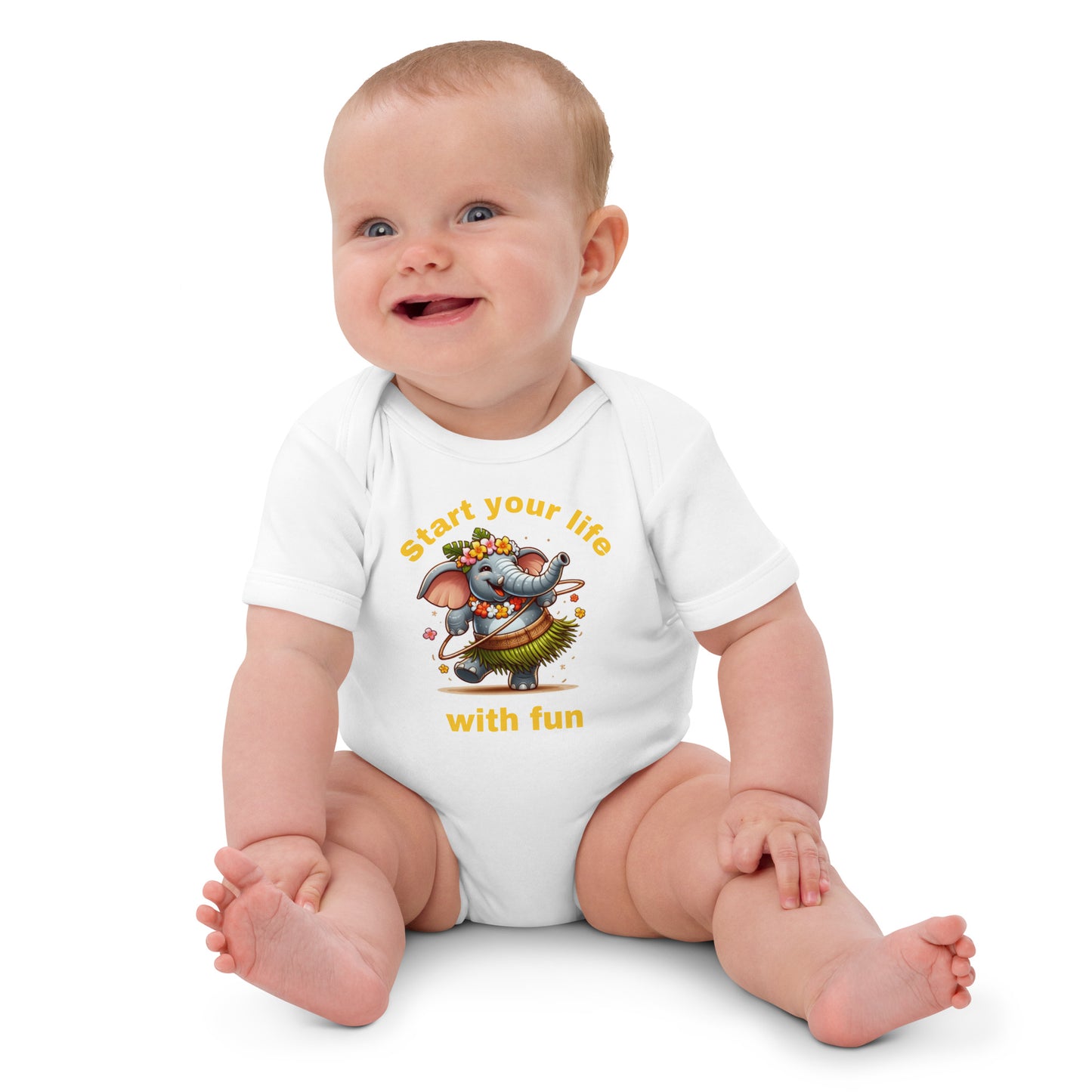 Organic cotton baby bodysuit