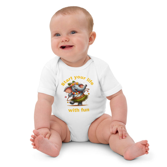 Organic cotton baby bodysuit