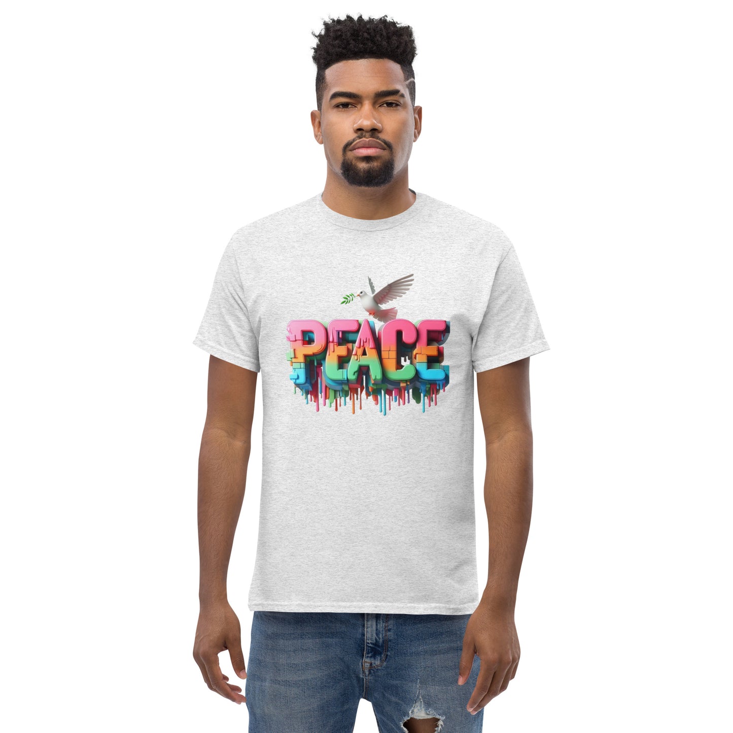Men's classic tee, Peace