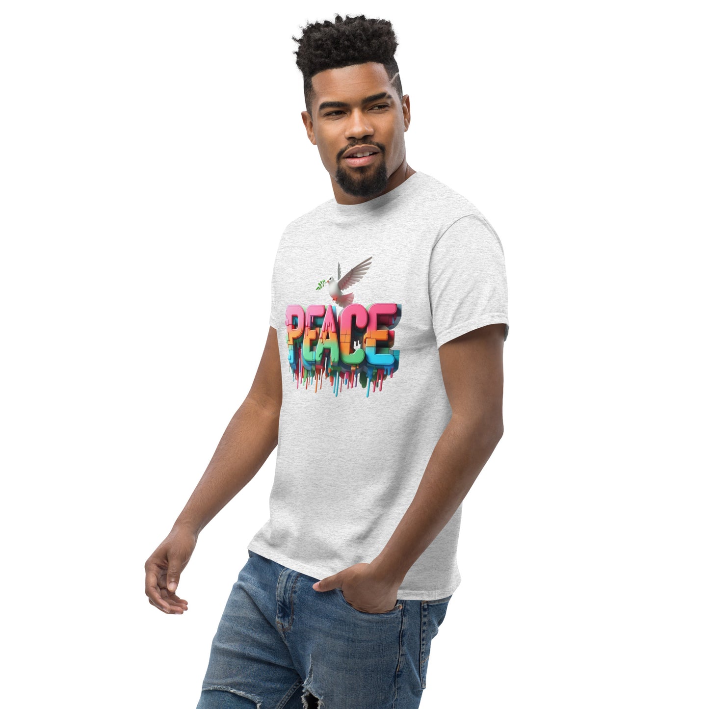 Men's classic tee, Peace