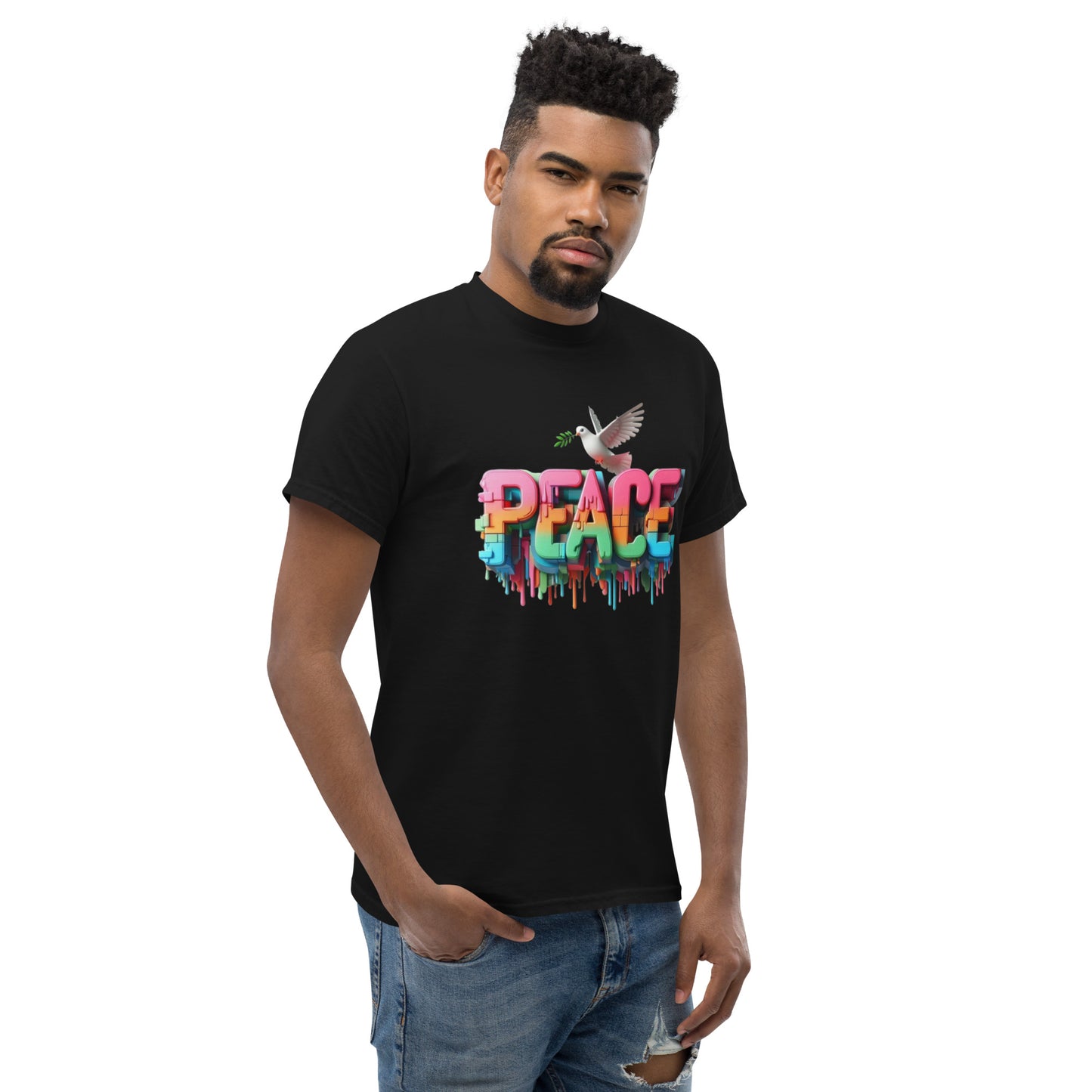 Men's classic tee, Peace