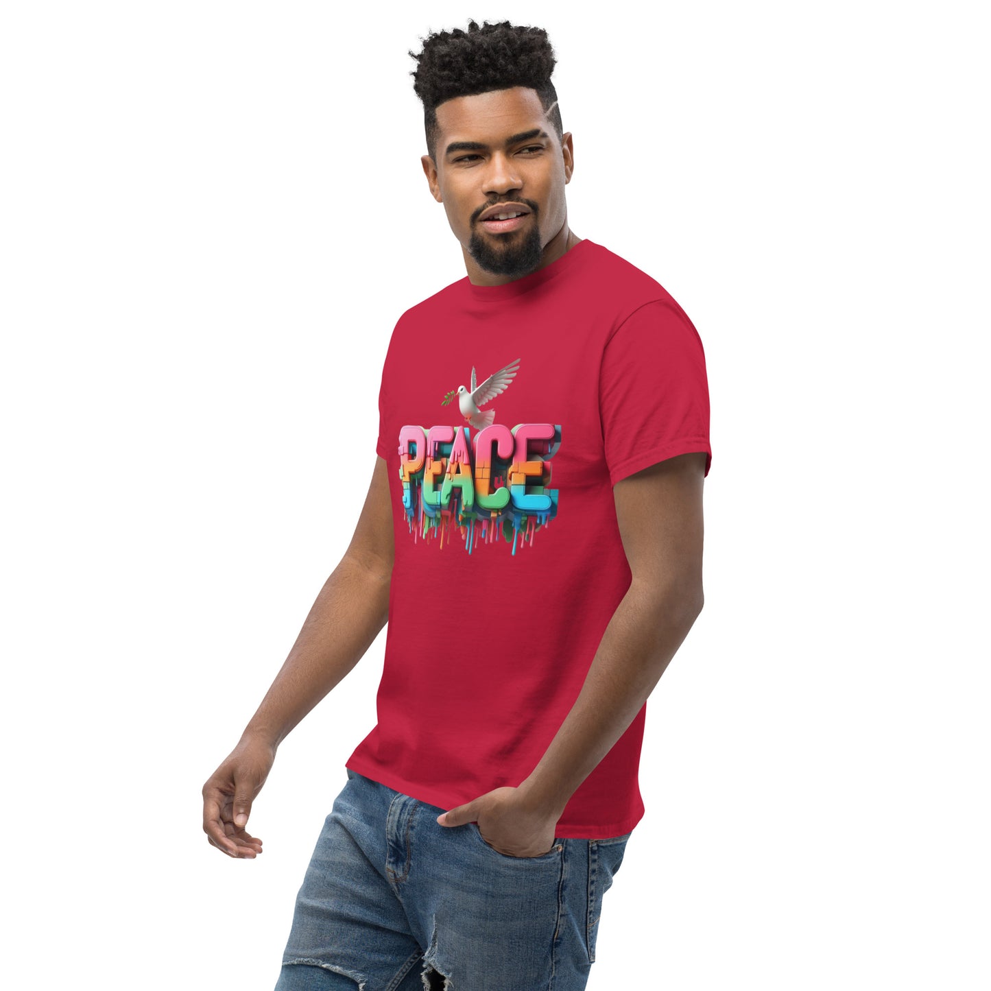 Men's classic tee, Peace