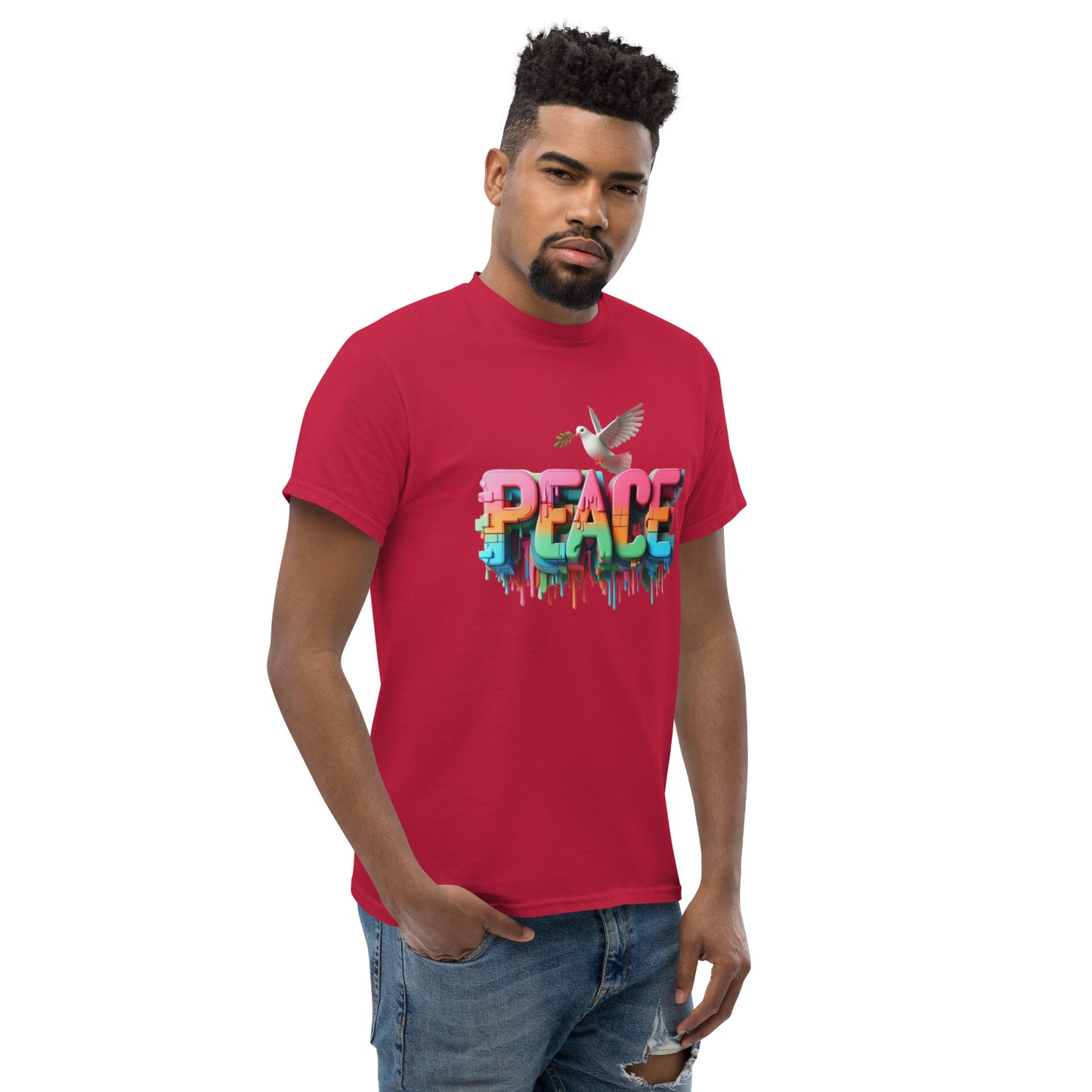 Men's classic tee, Peace