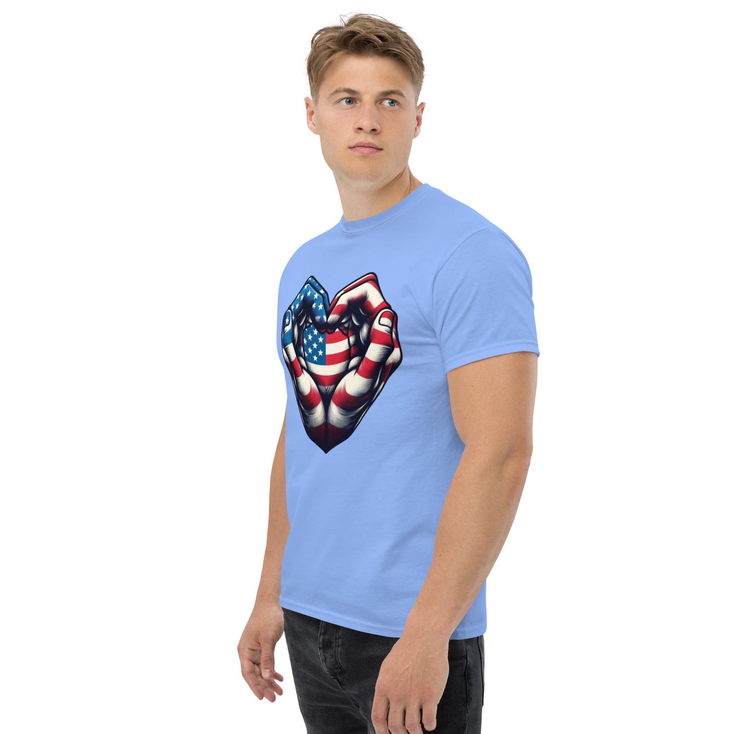 Unisex classic tee, USA, Heart