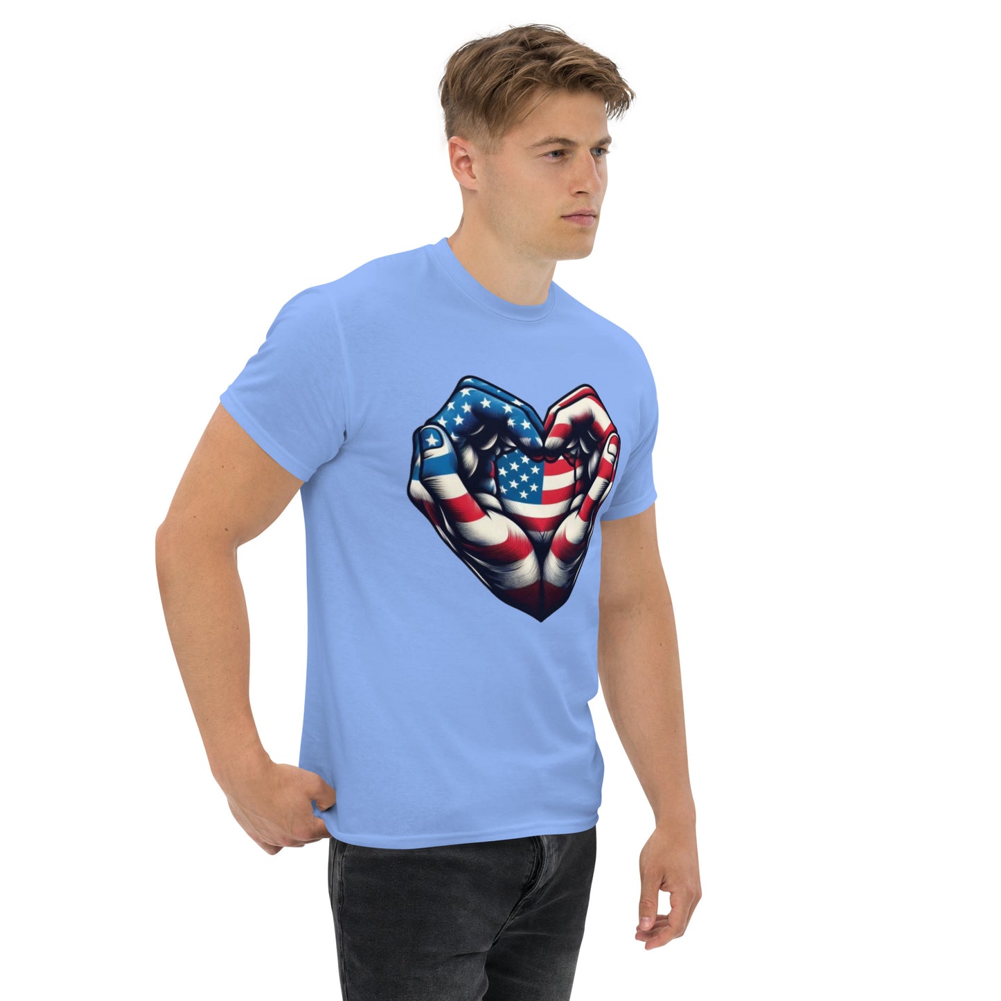 Unisex classic tee, USA, Heart