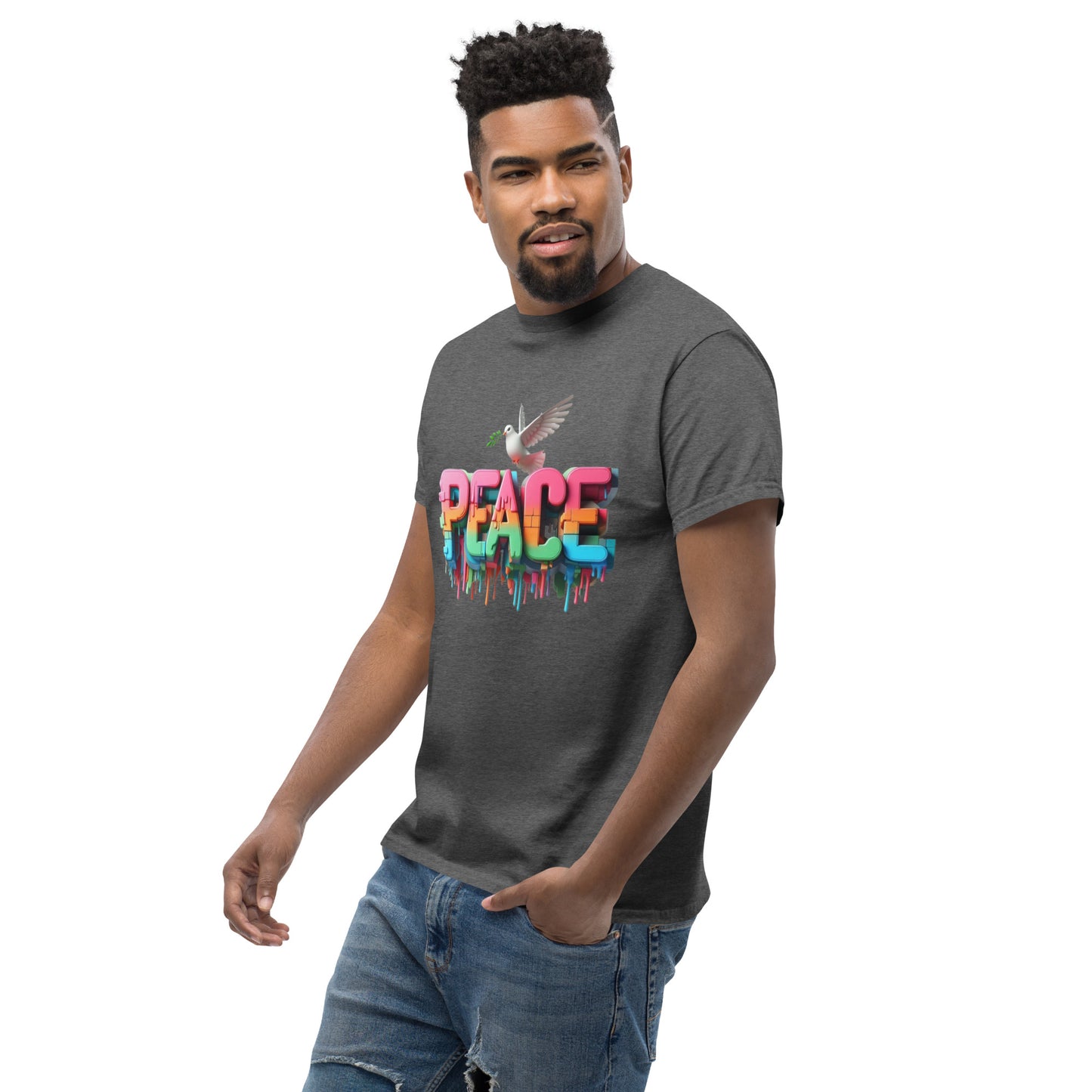 Men's classic tee, Peace