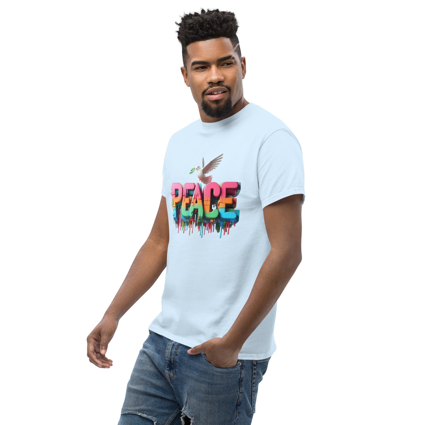 Men's classic tee, Peace