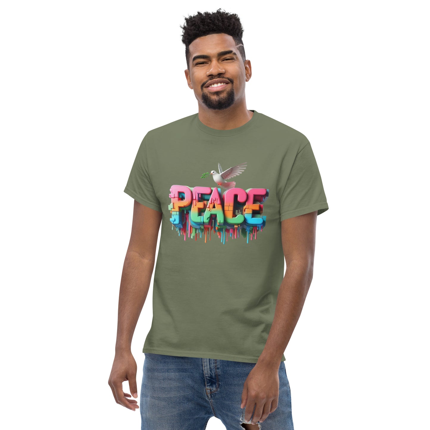 Men's classic tee, Peace