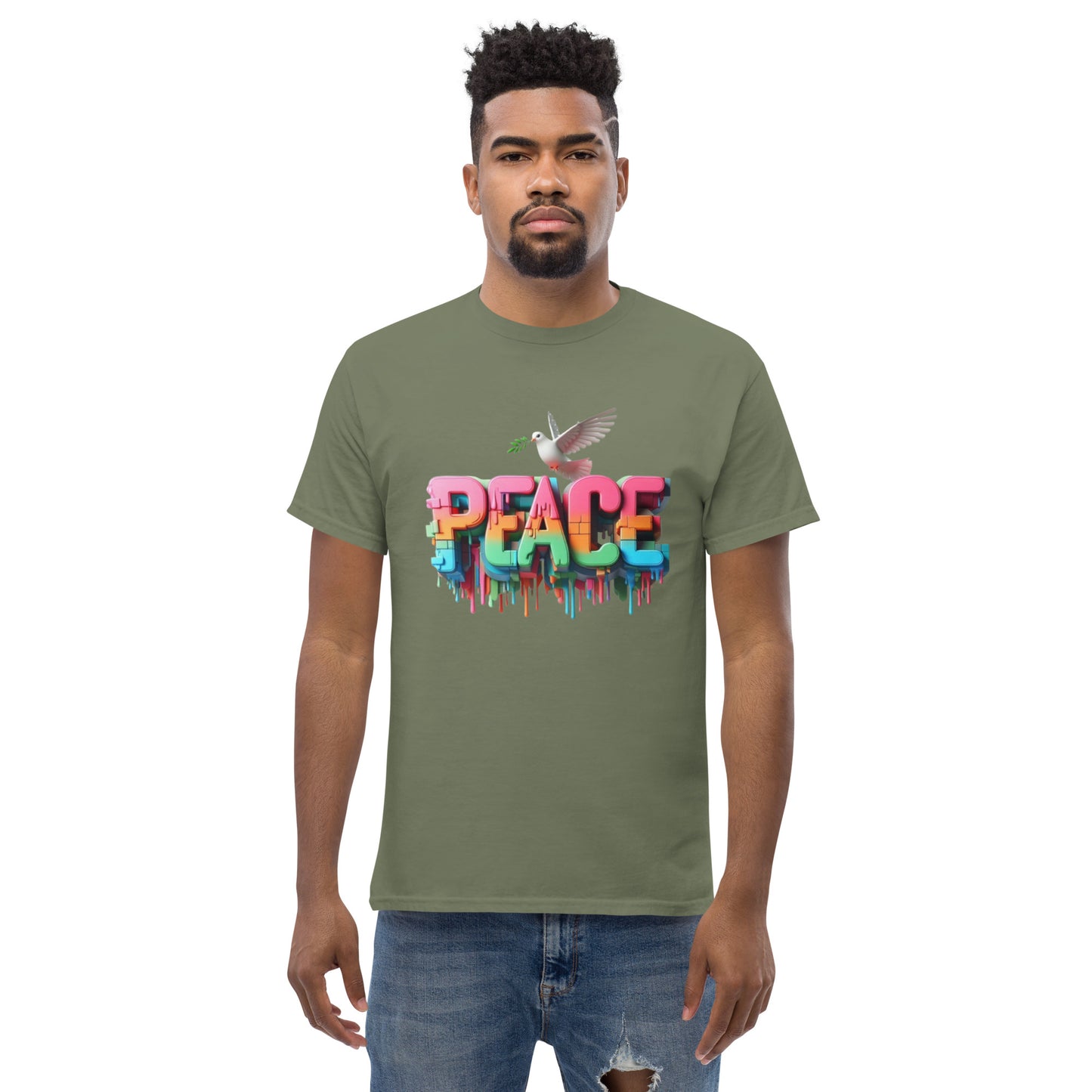 Men's classic tee, Peace