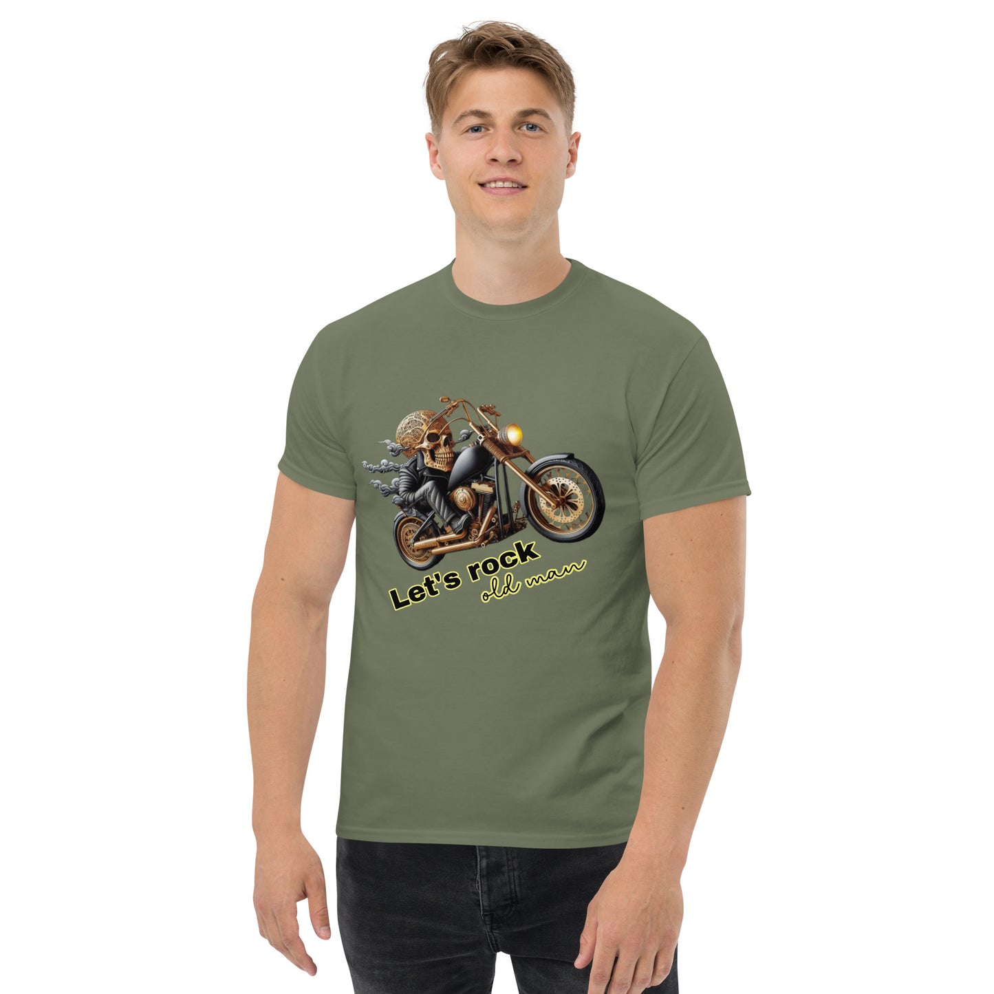 Unisex classic tee, Old Men, Motorad, Bike