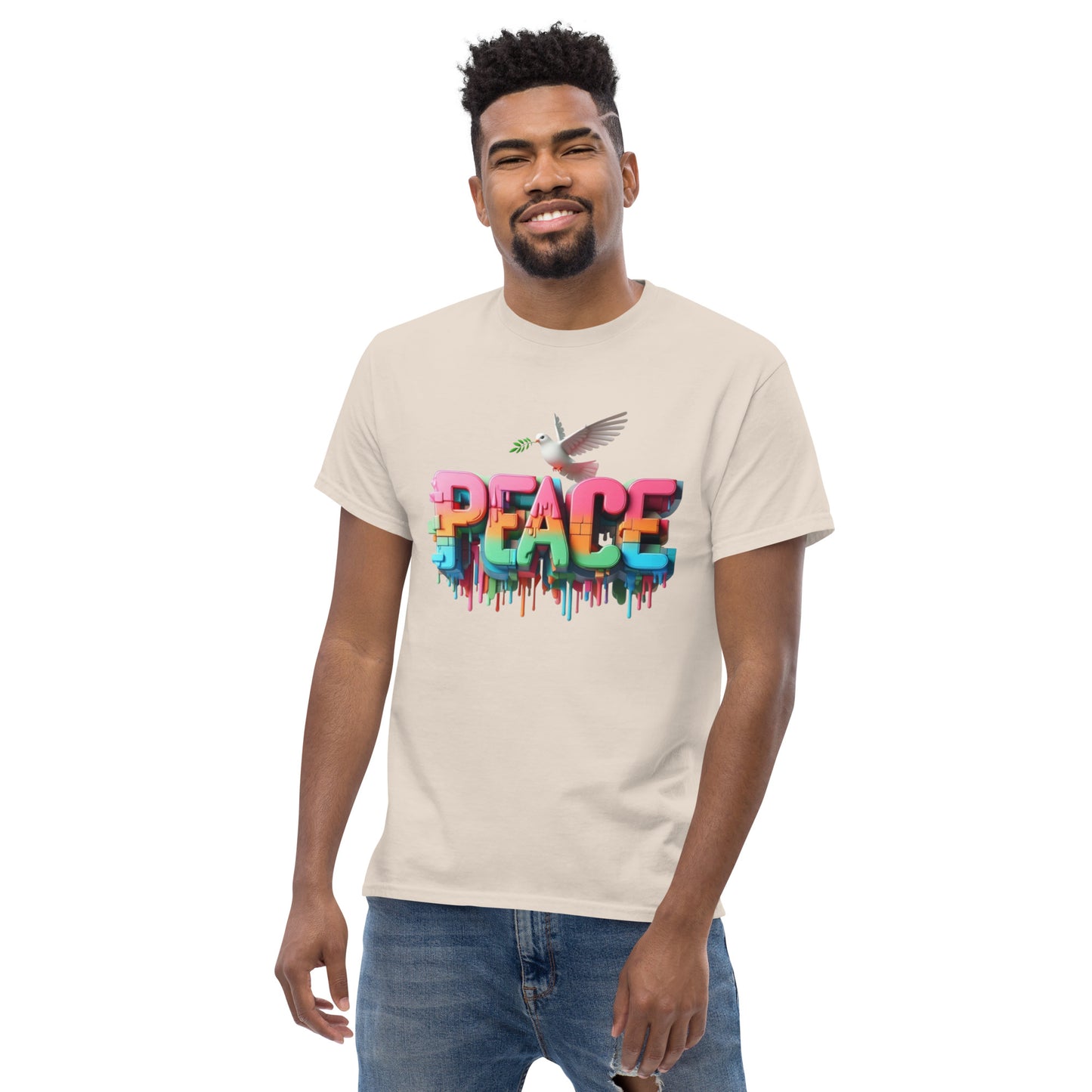 Men's classic tee, Peace