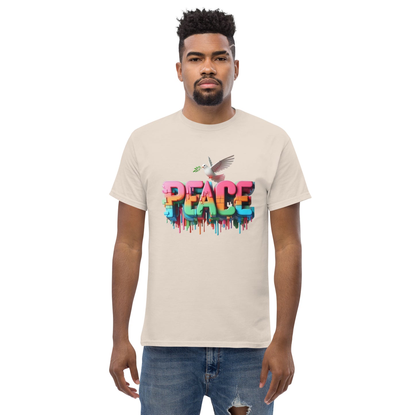 Men's classic tee, Peace