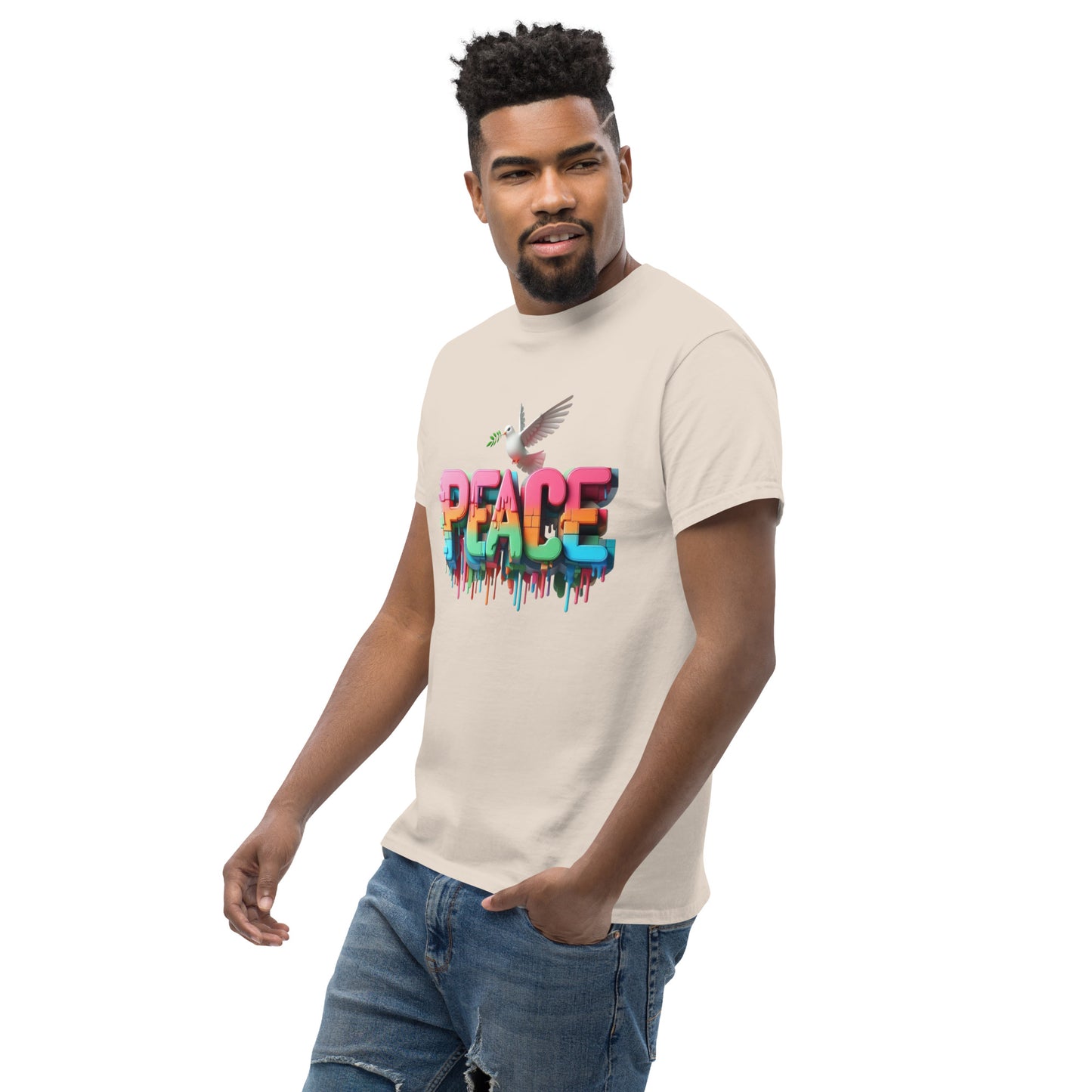 Men's classic tee, Peace