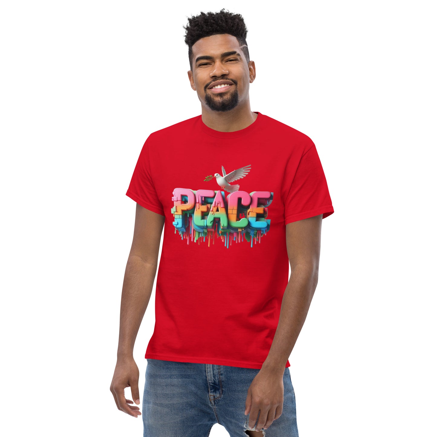 Men's classic tee, Peace
