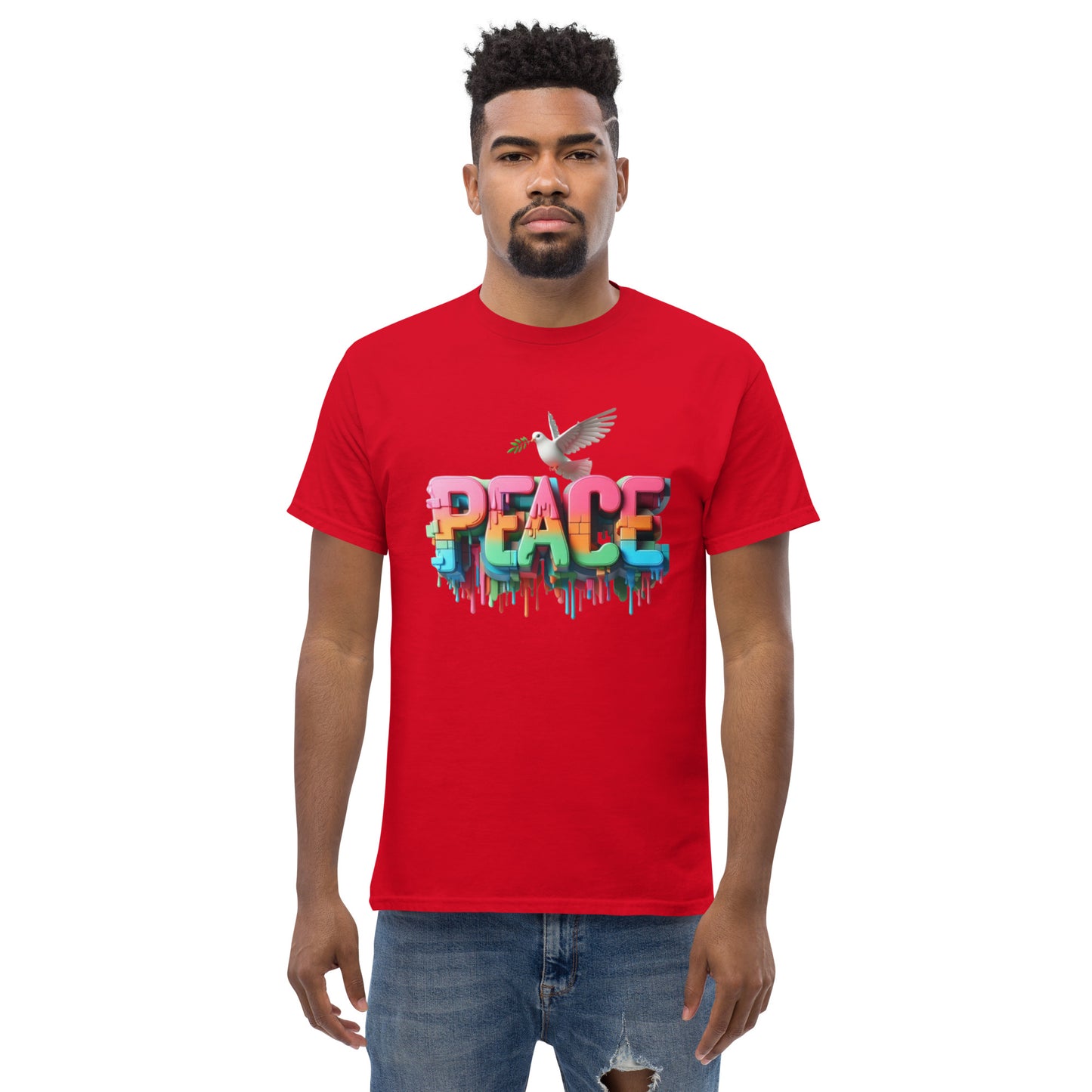 Men's classic tee, Peace