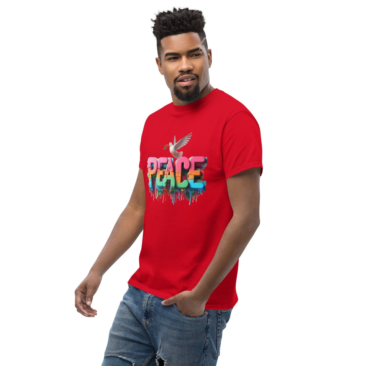 Men's classic tee, Peace