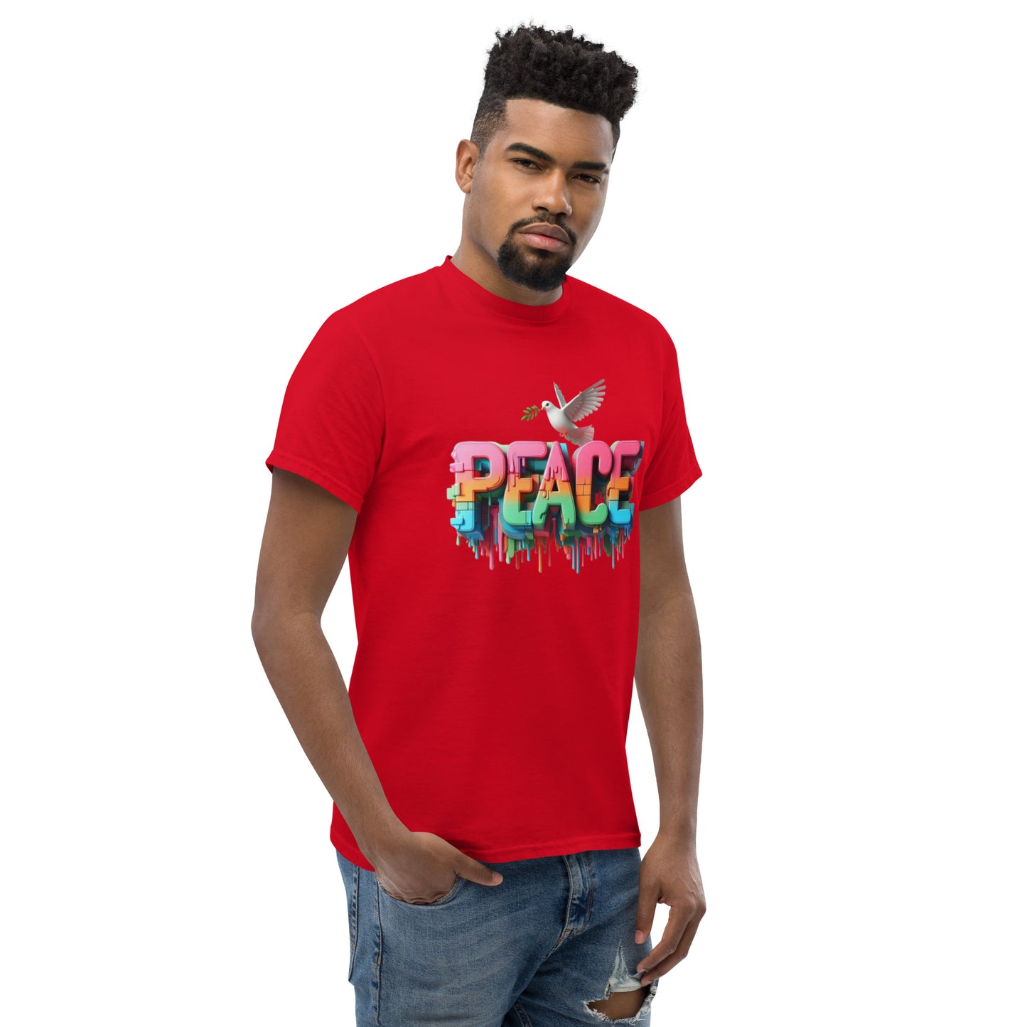 Men's classic tee, Peace