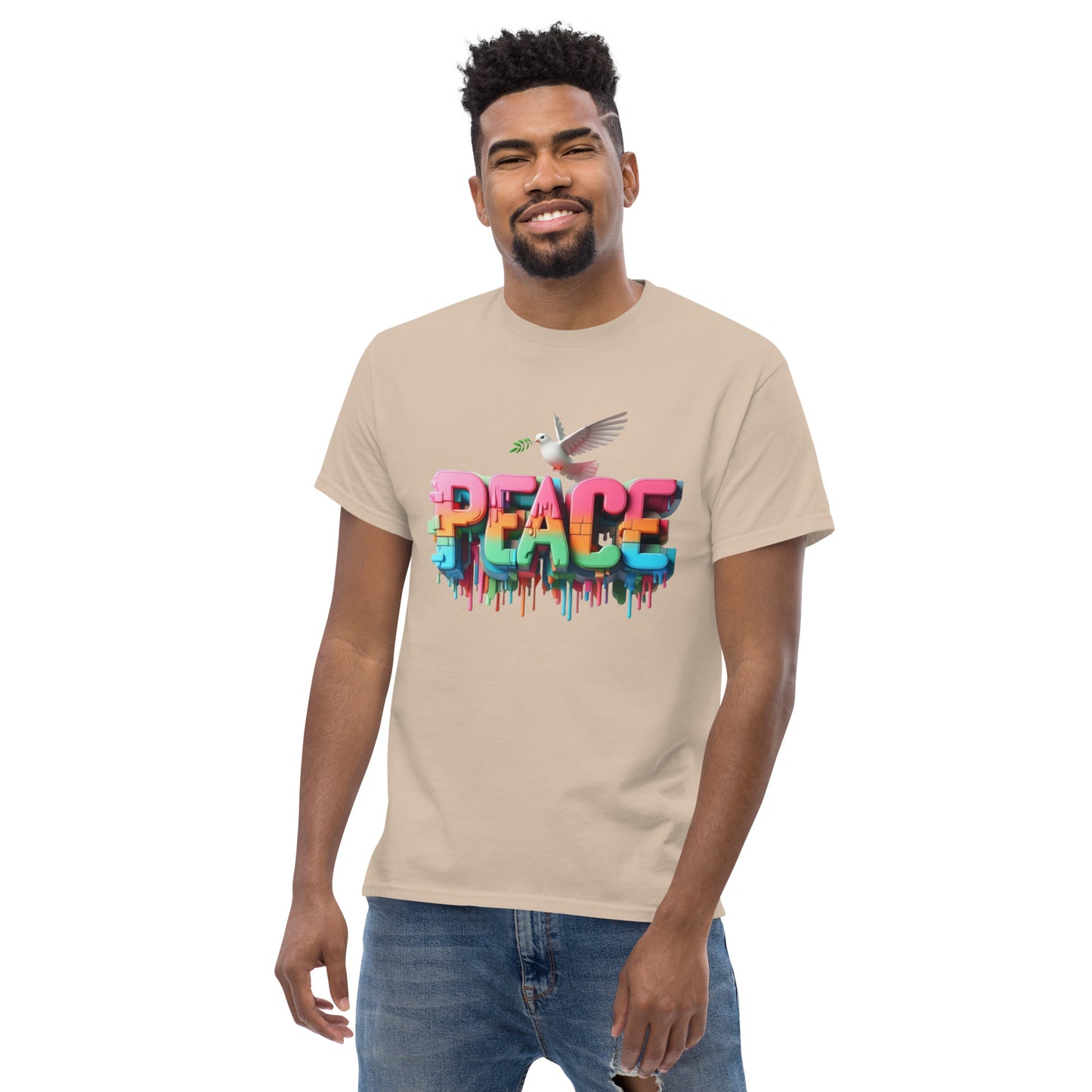 Men's classic tee, Peace