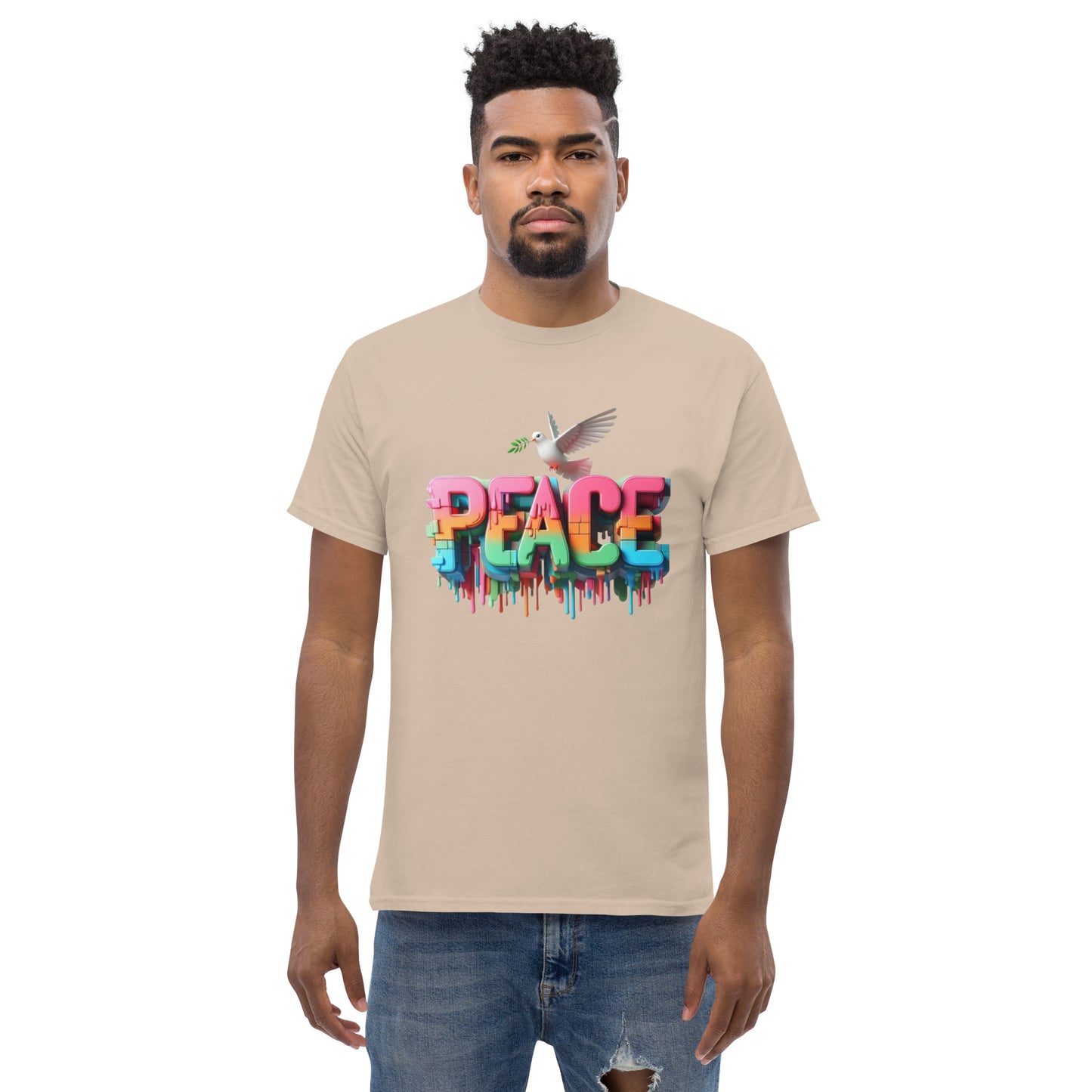Men's classic tee, Peace