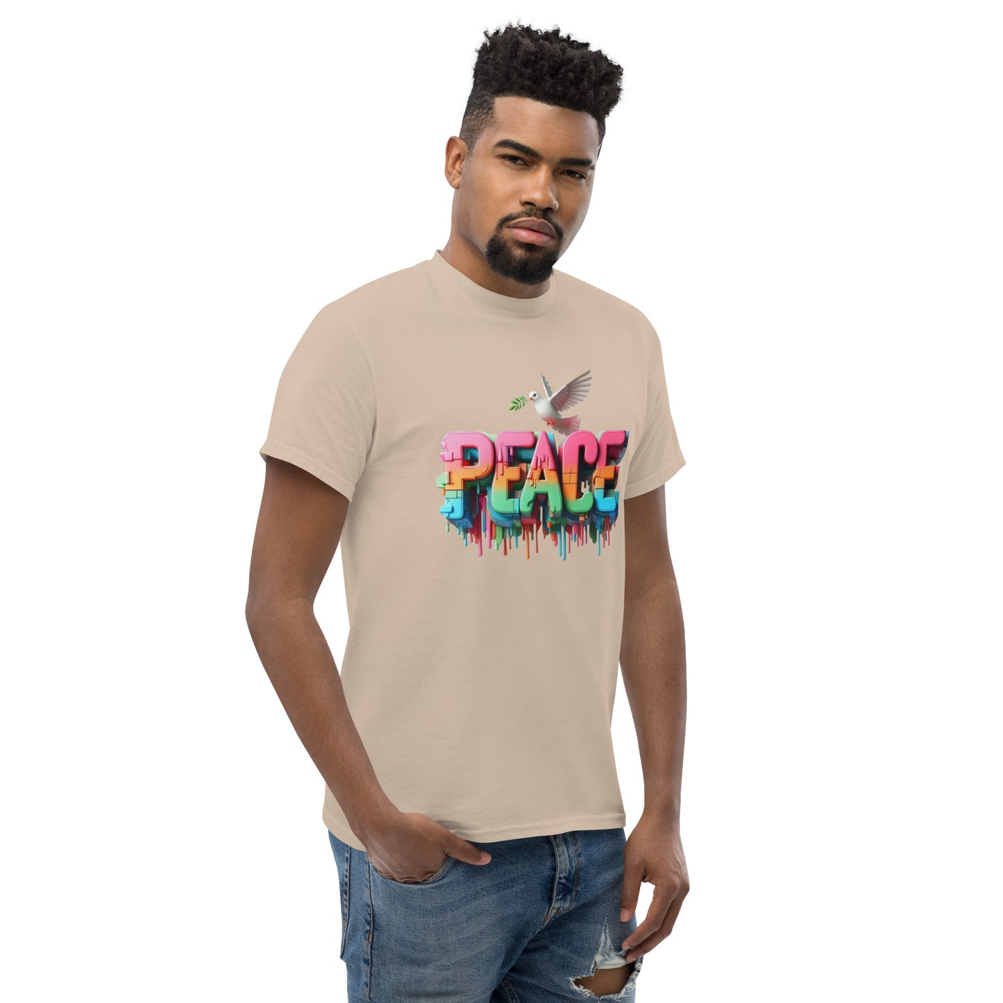 Men's classic tee, Peace