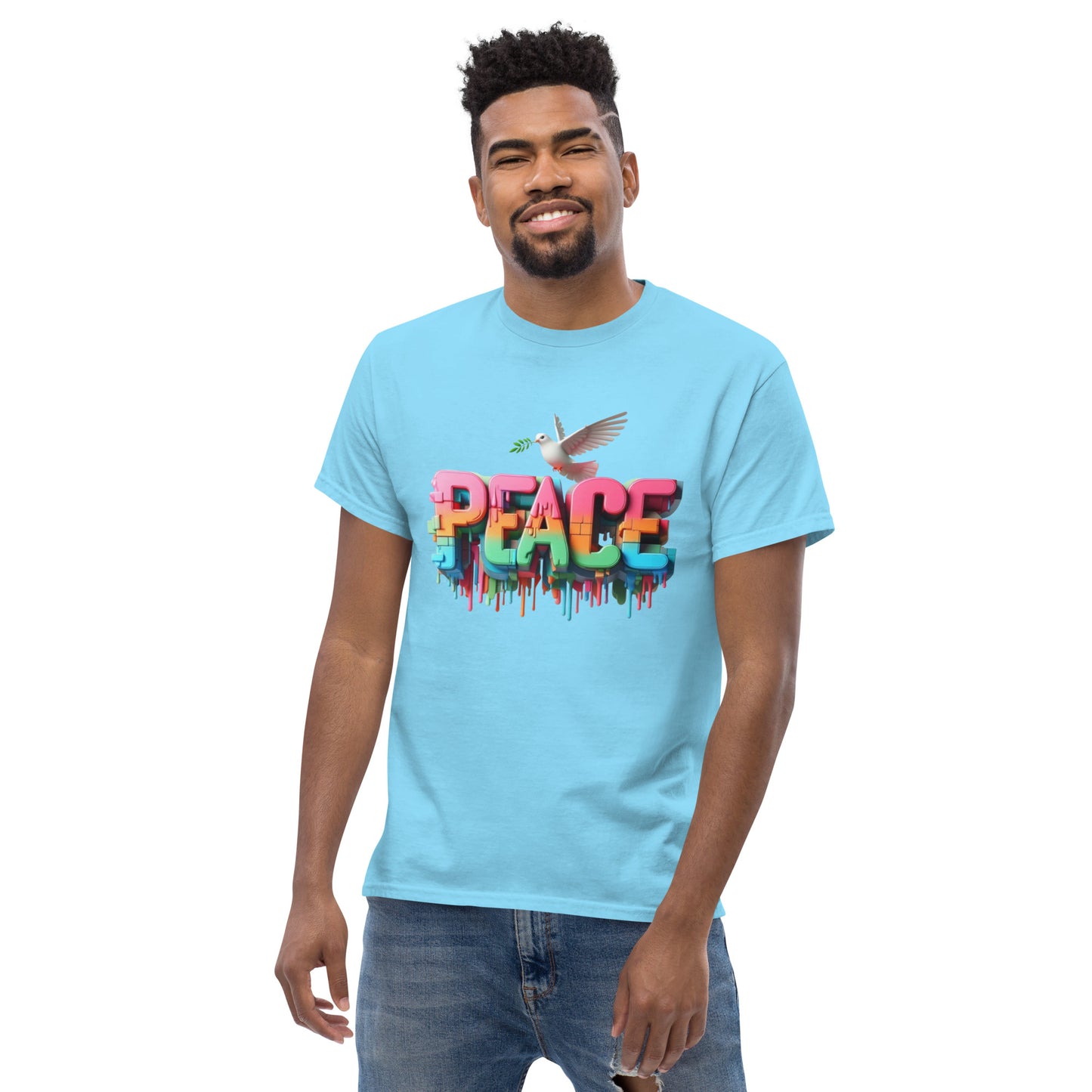 Men's classic tee, Peace