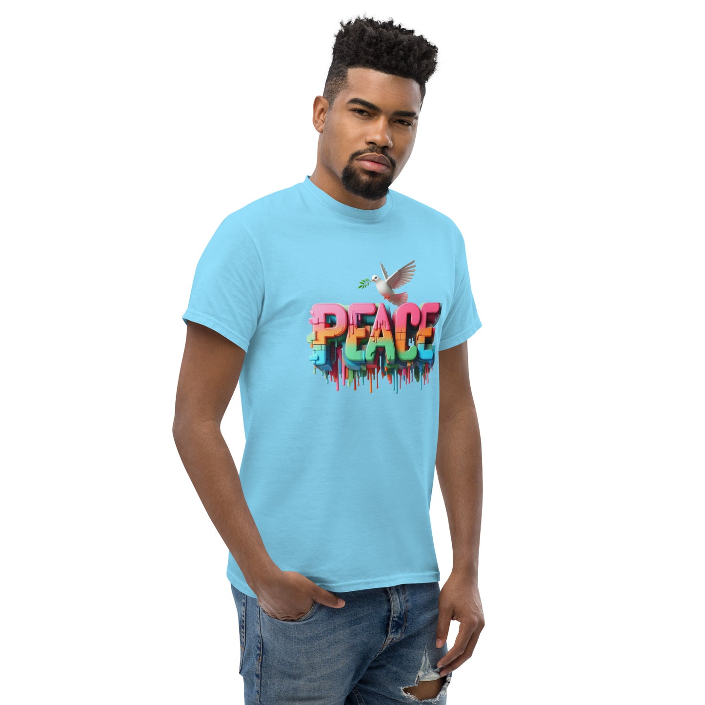 Men's classic tee, Peace