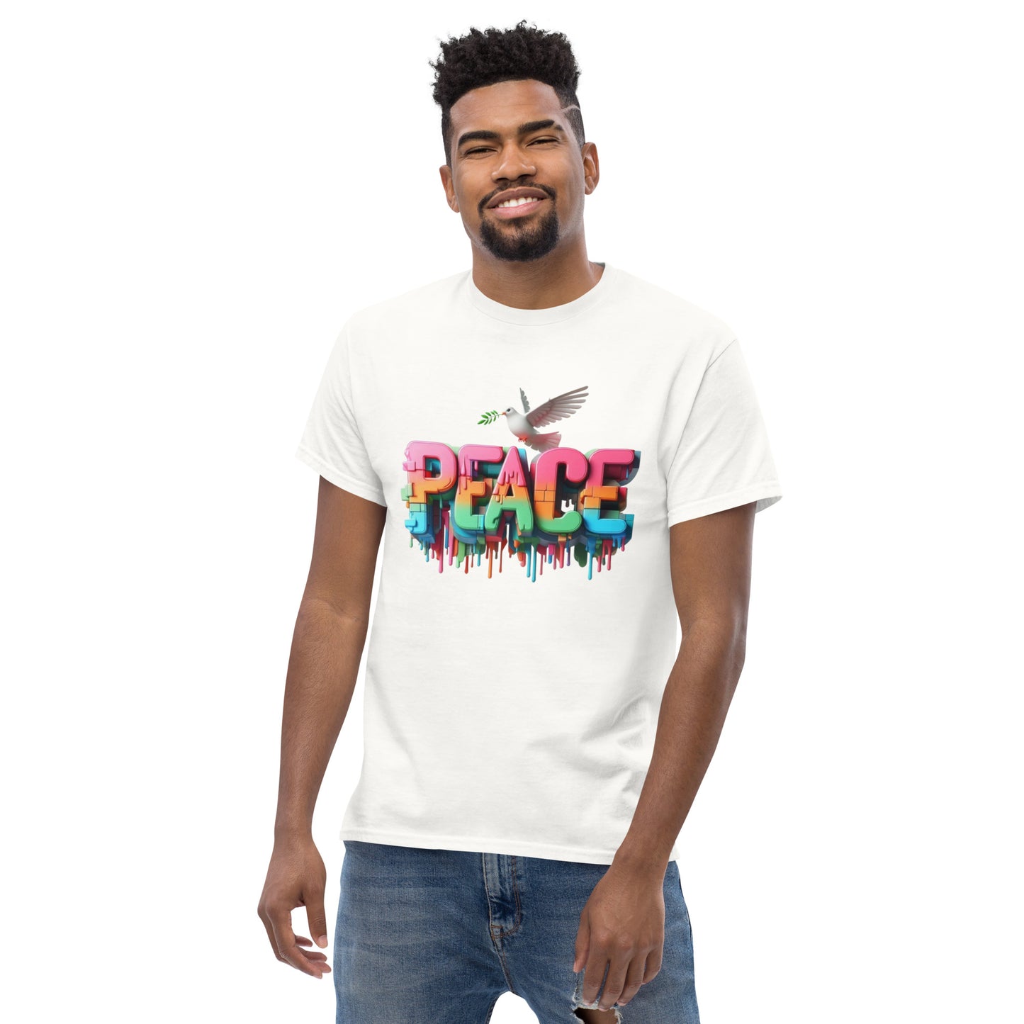 Men's classic tee, Peace