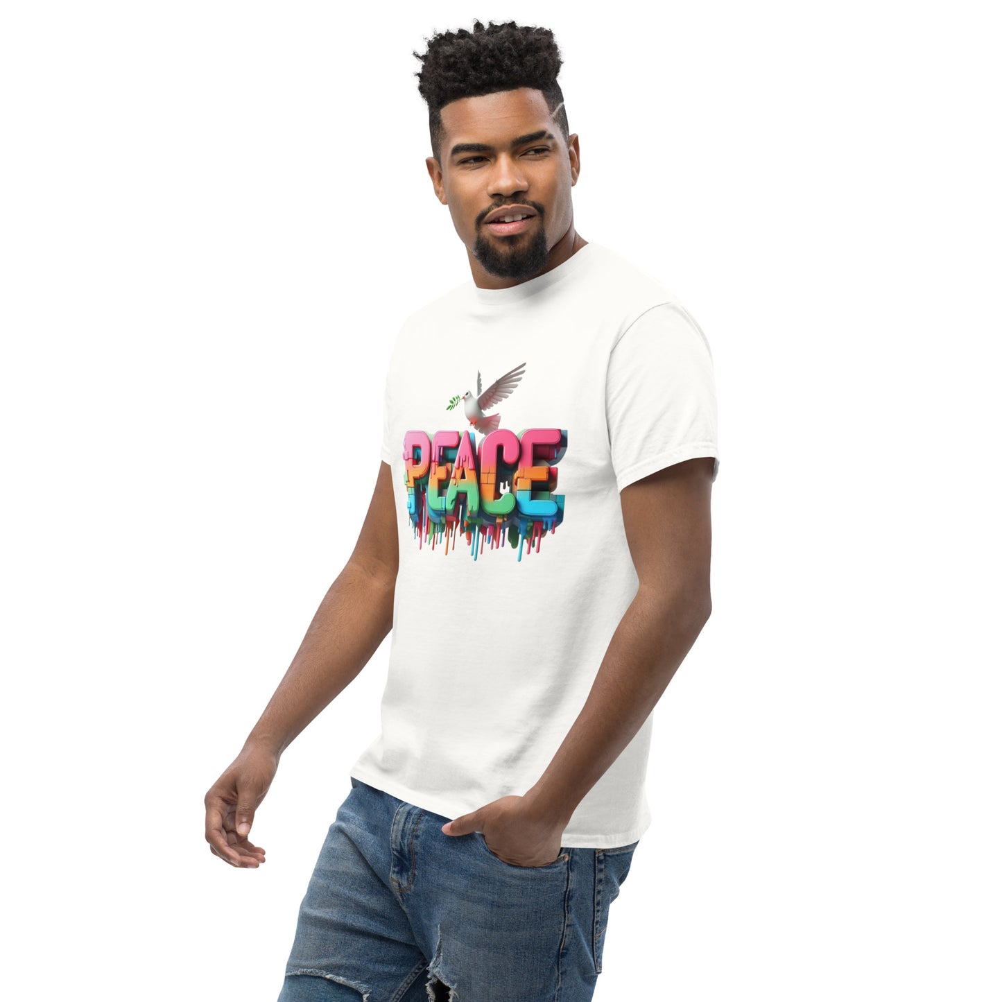 Men's classic tee, Peace