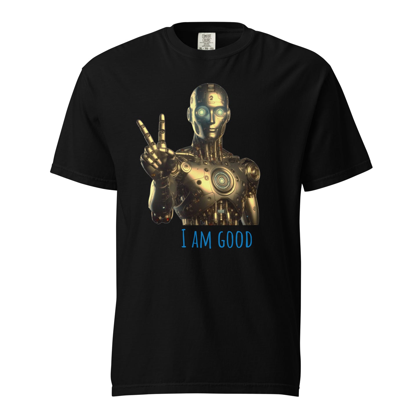 Schweres textilgefärbtes Unisex-T-Shirt