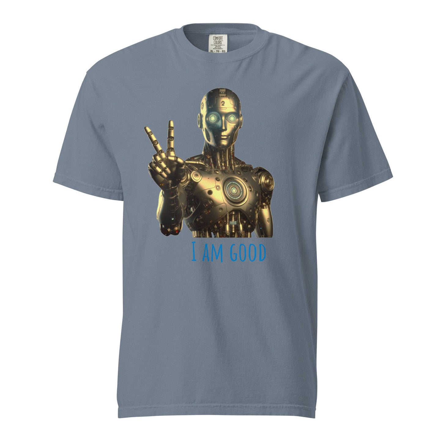 Schweres textilgefärbtes Unisex-T-Shirt