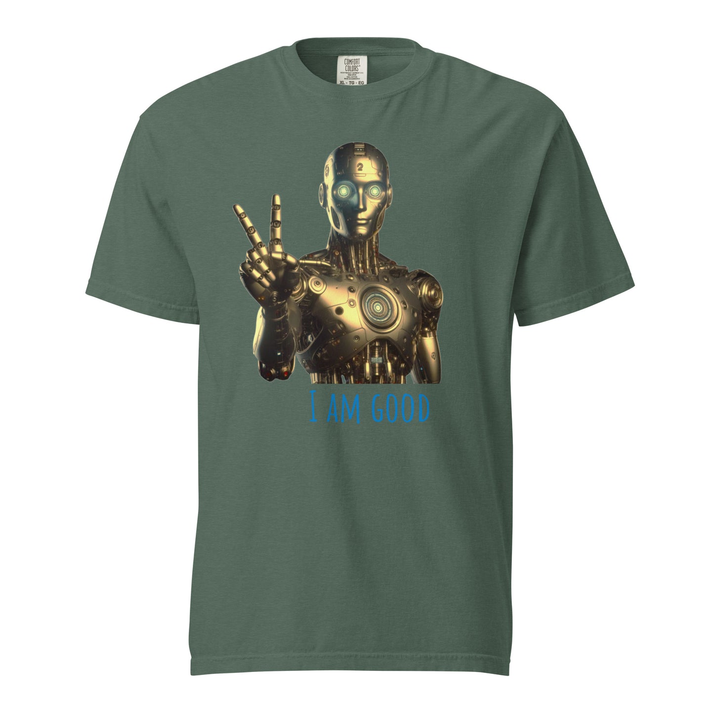 Schweres textilgefärbtes Unisex-T-Shirt