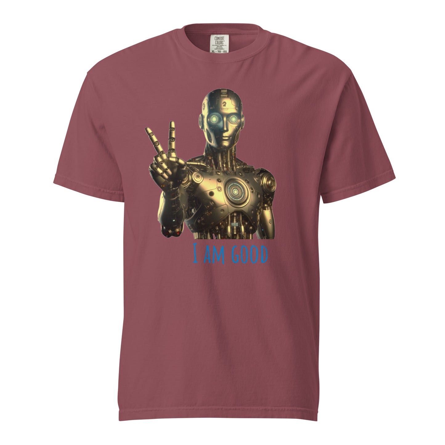 Schweres textilgefärbtes Unisex-T-Shirt
