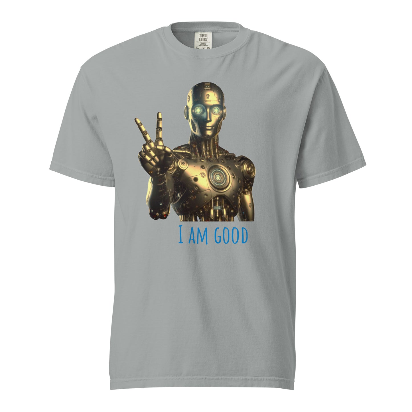 Schweres textilgefärbtes Unisex-T-Shirt