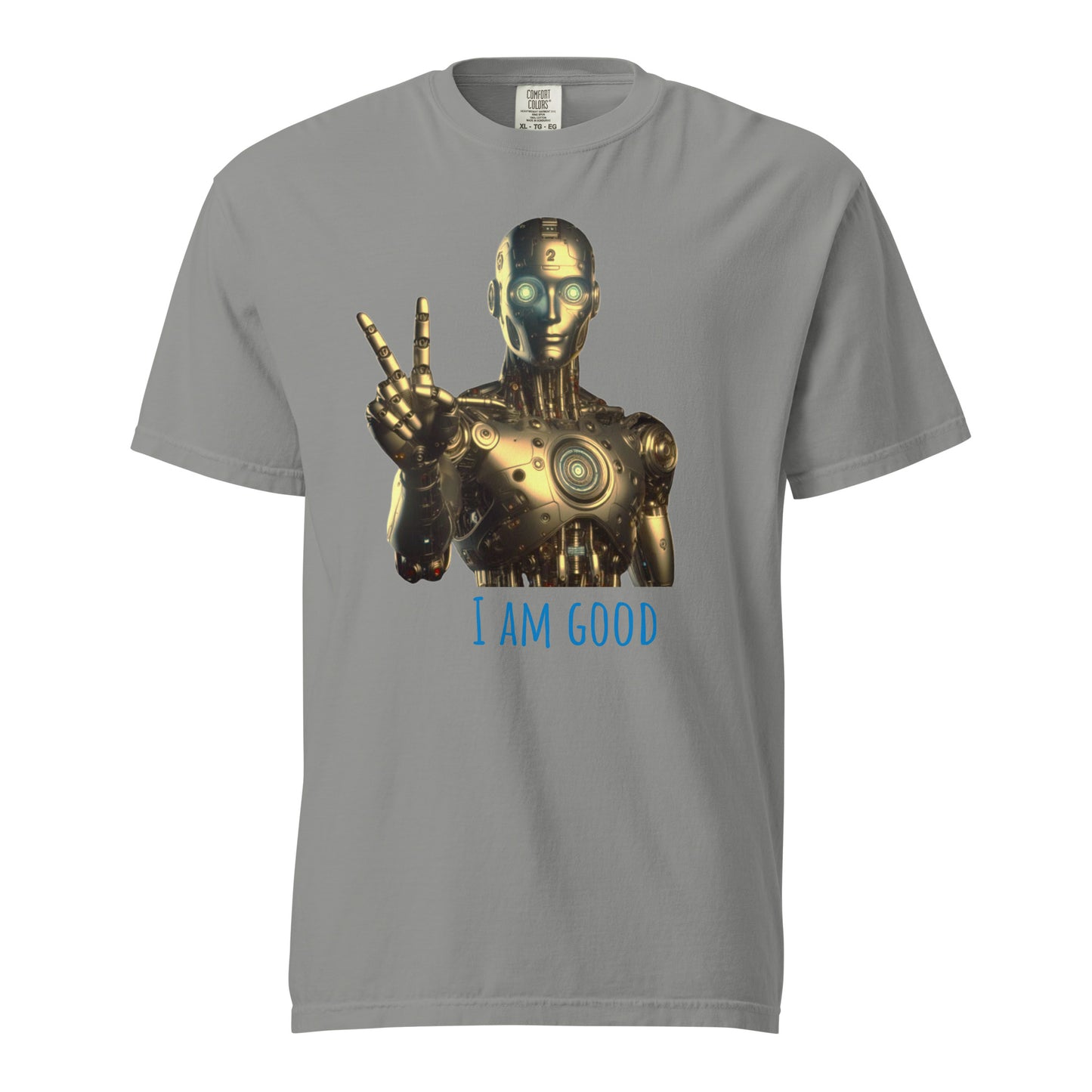 Schweres textilgefärbtes Unisex-T-Shirt