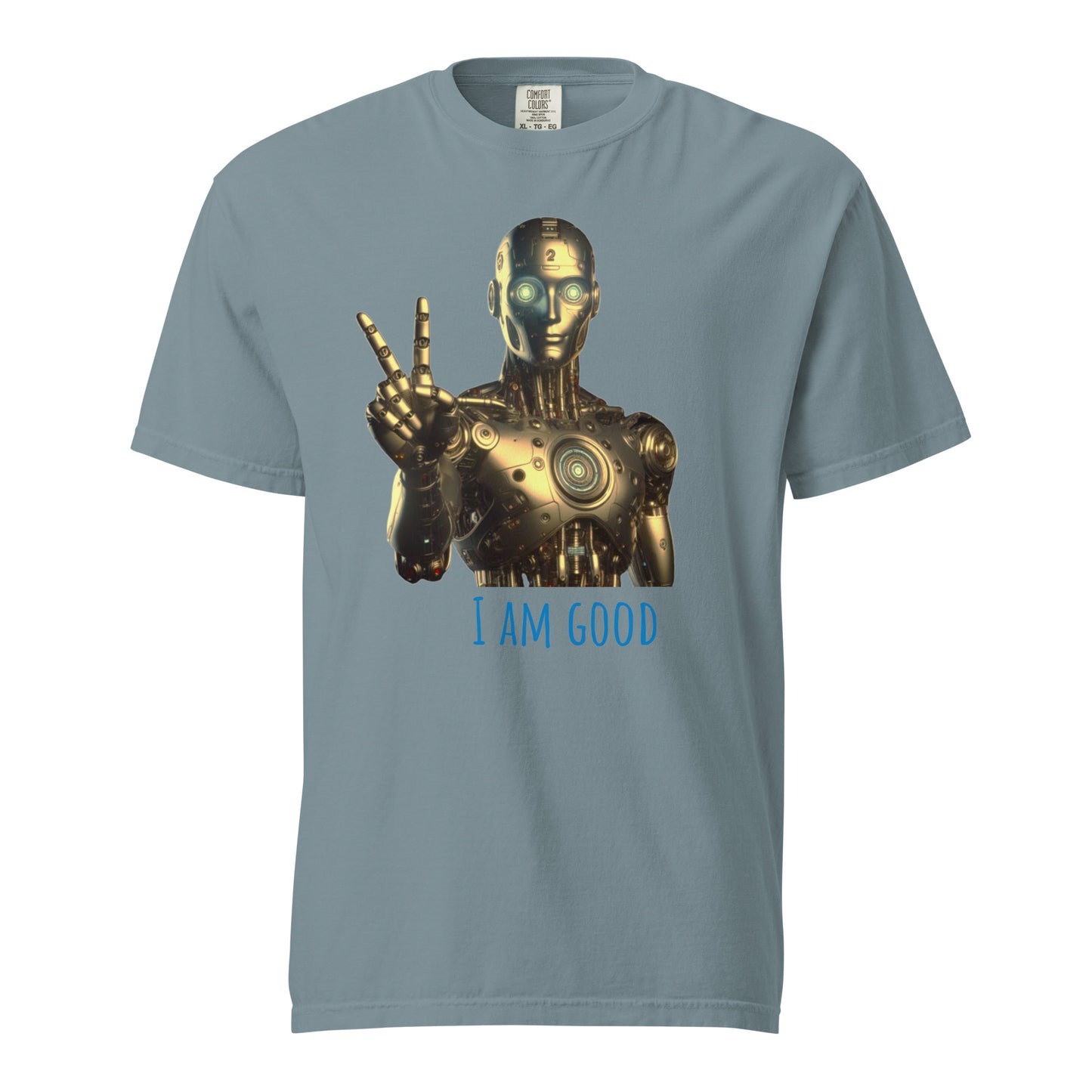 Schweres textilgefärbtes Unisex-T-Shirt