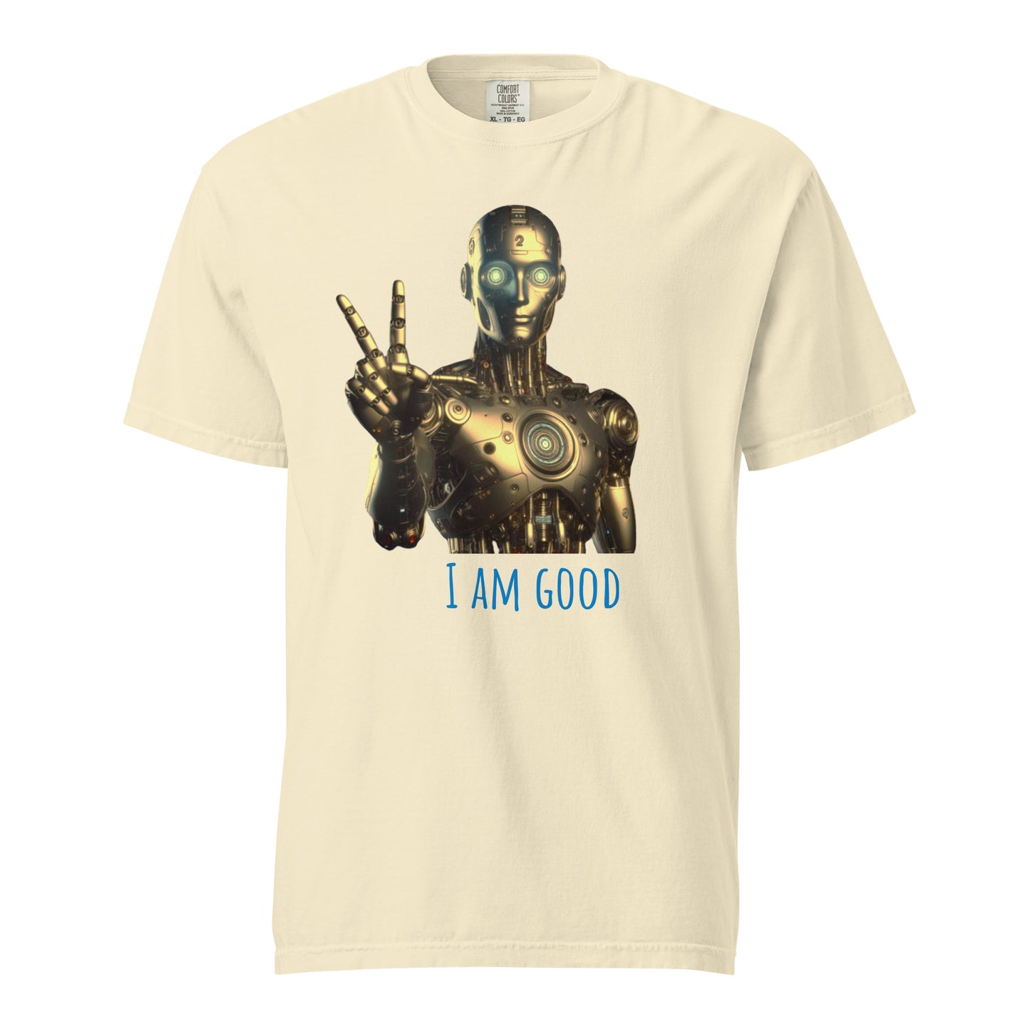 Schweres textilgefärbtes Unisex-T-Shirt