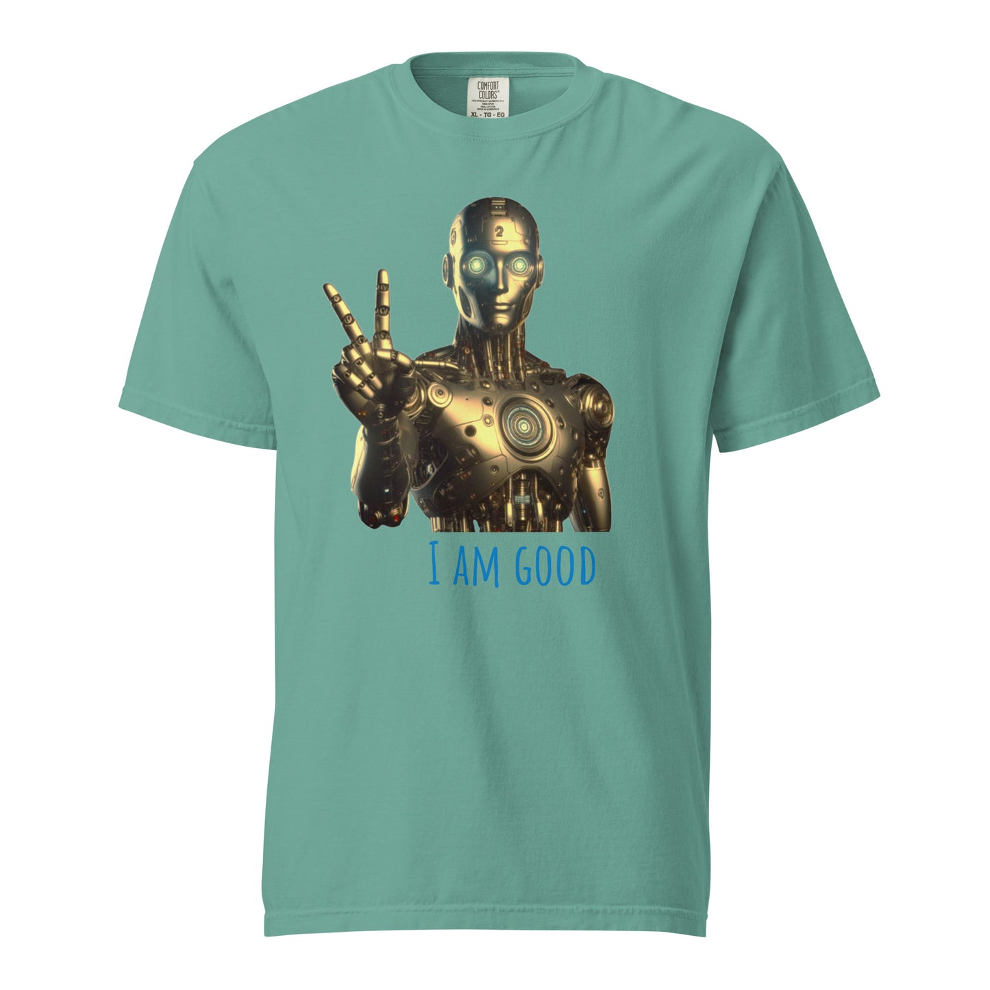 Schweres textilgefärbtes Unisex-T-Shirt