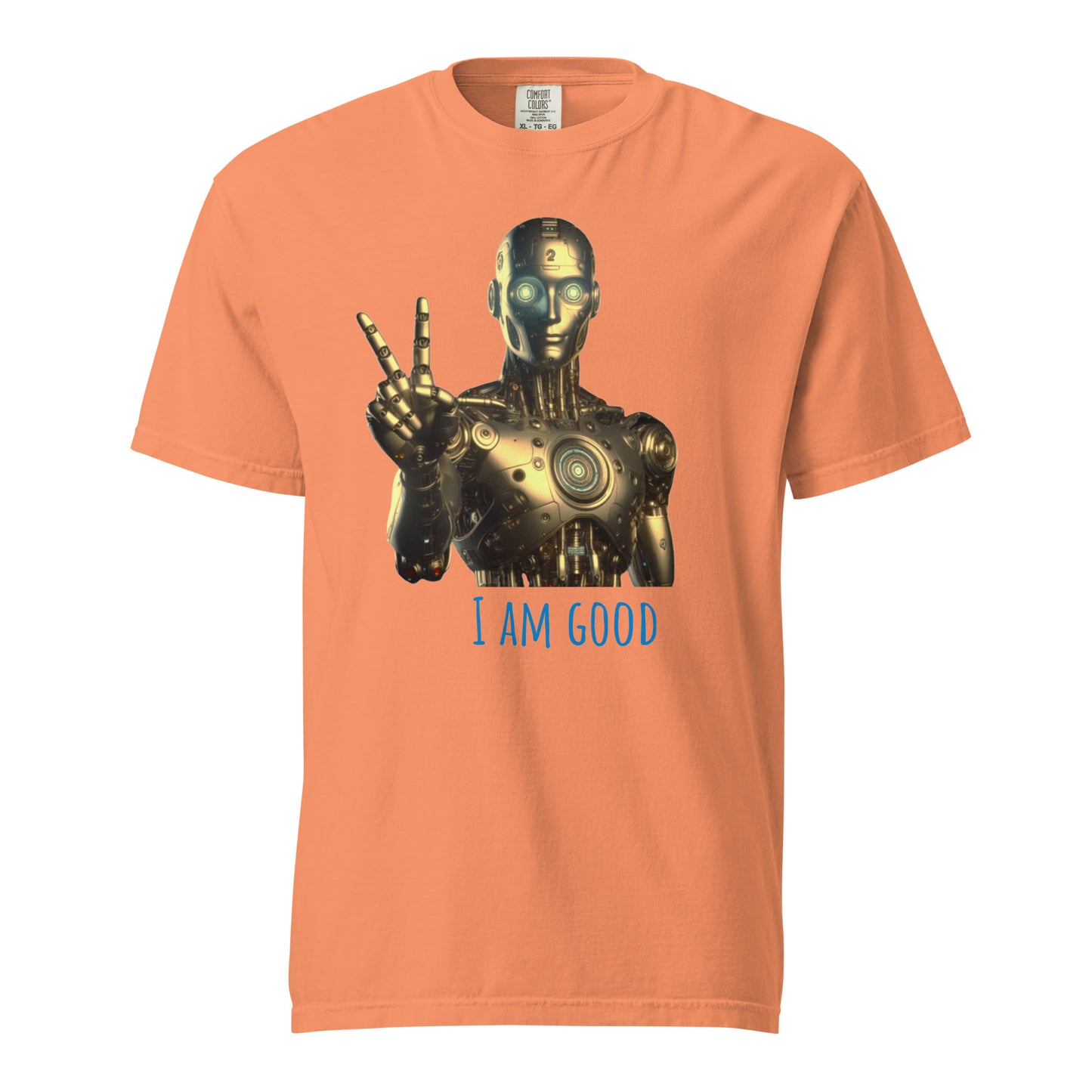 Schweres textilgefärbtes Unisex-T-Shirt