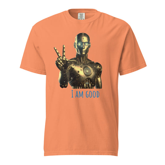 Schweres textilgefärbtes Unisex-T-Shirt
