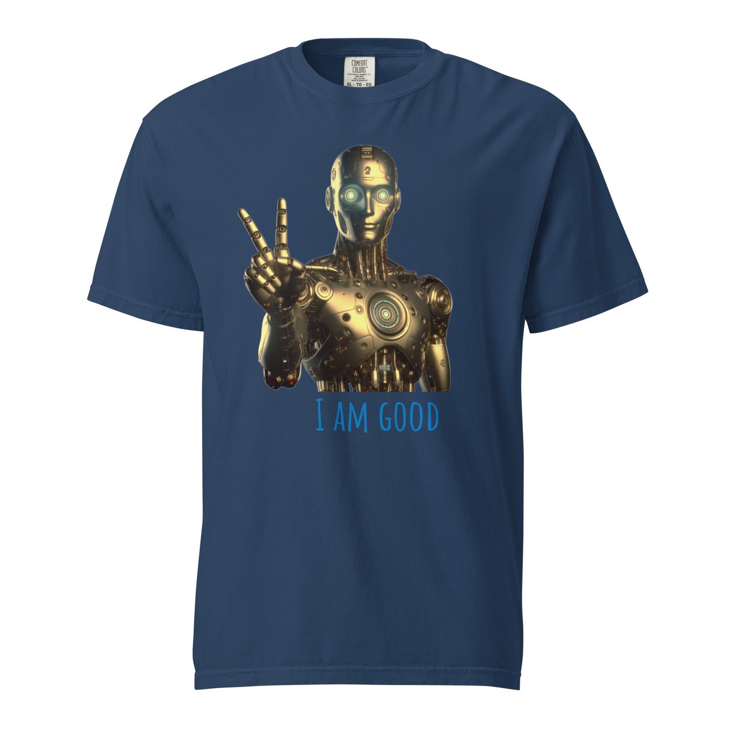 Schweres textilgefärbtes Unisex-T-Shirt