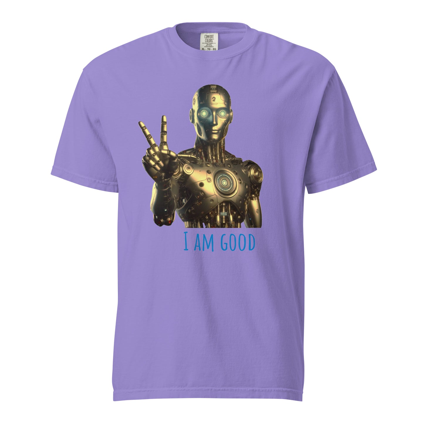 Schweres textilgefärbtes Unisex-T-Shirt