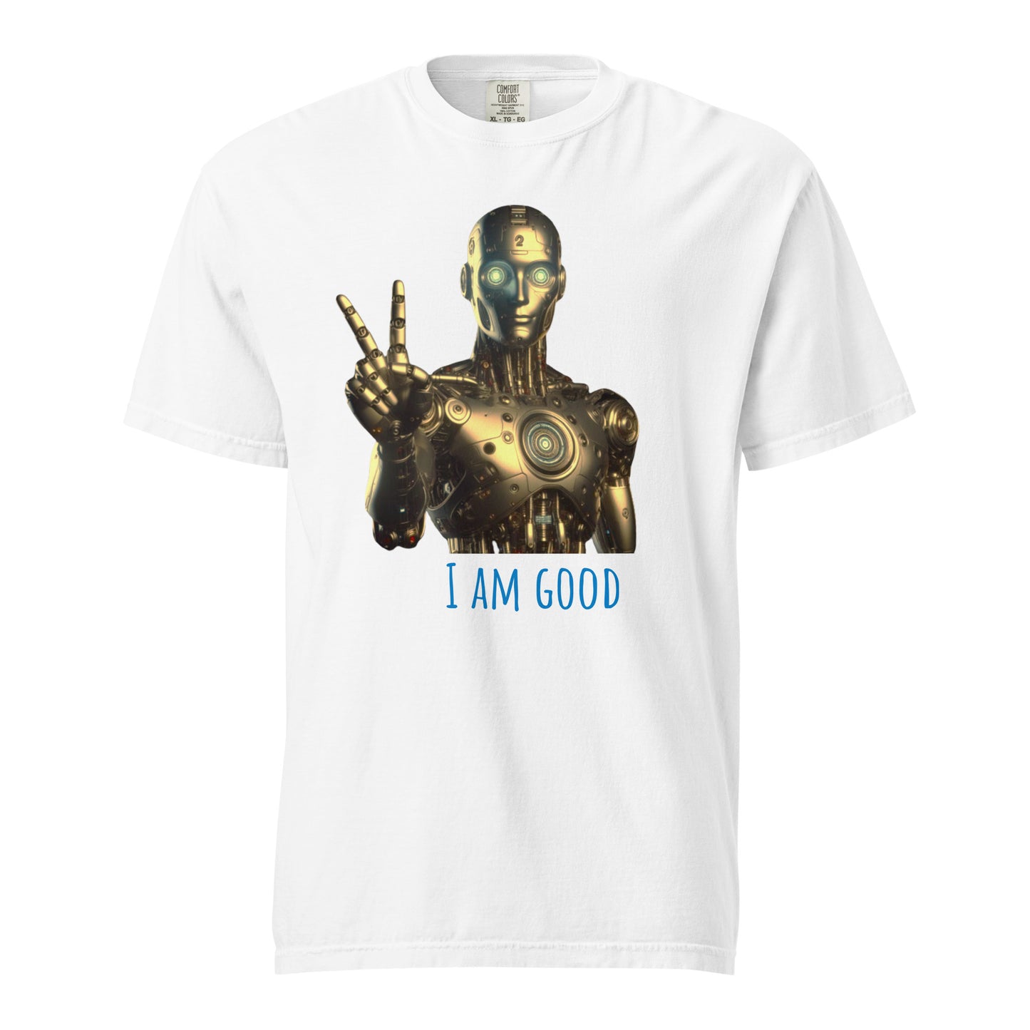 Schweres textilgefärbtes Unisex-T-Shirt