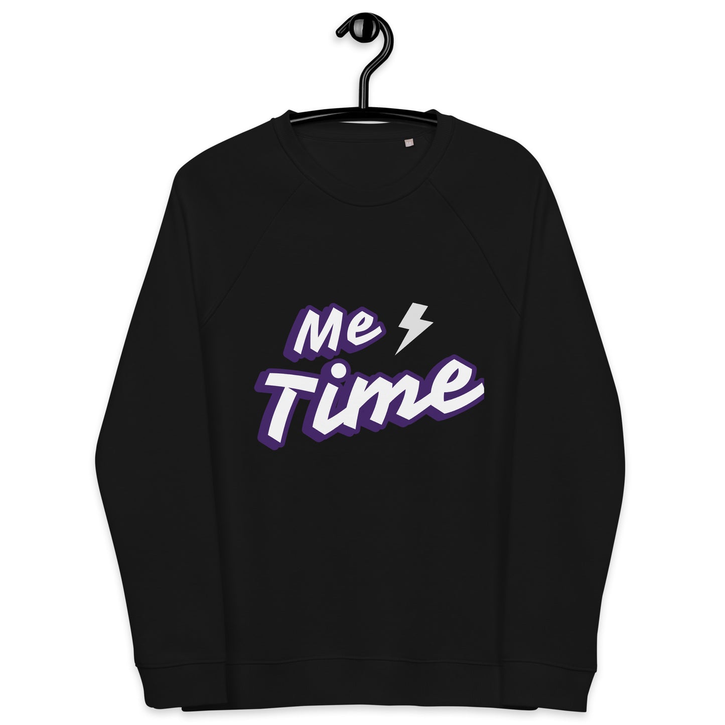 Unisex organic raglan sweatshirt