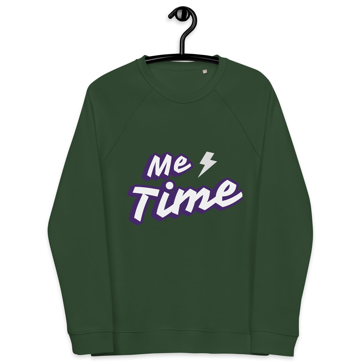 Unisex organic raglan sweatshirt