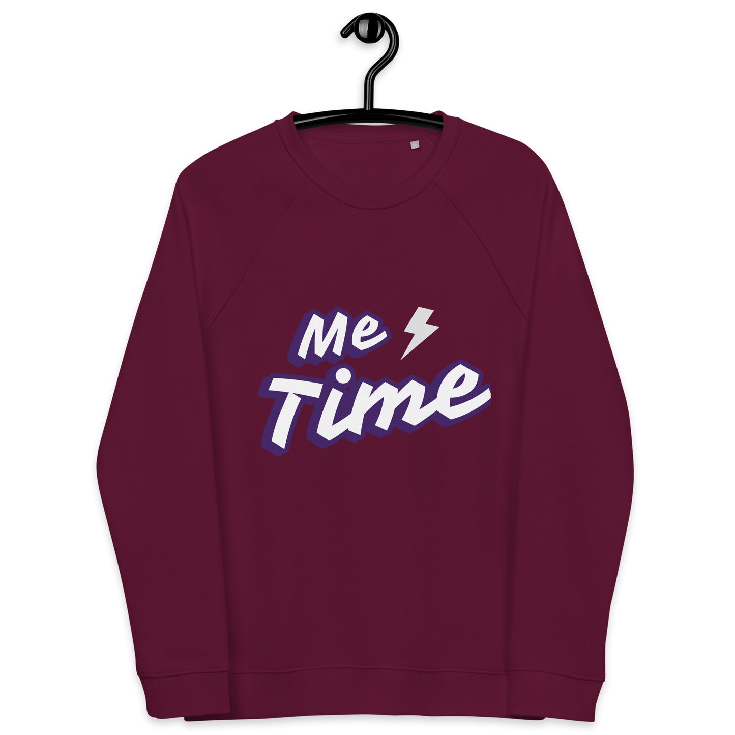 Unisex organic raglan sweatshirt