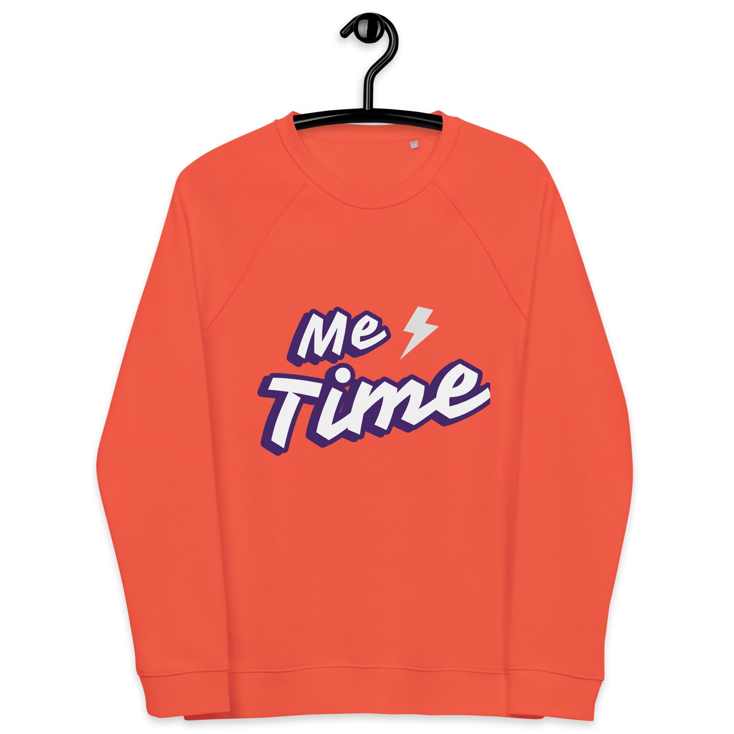 Unisex organic raglan sweatshirt