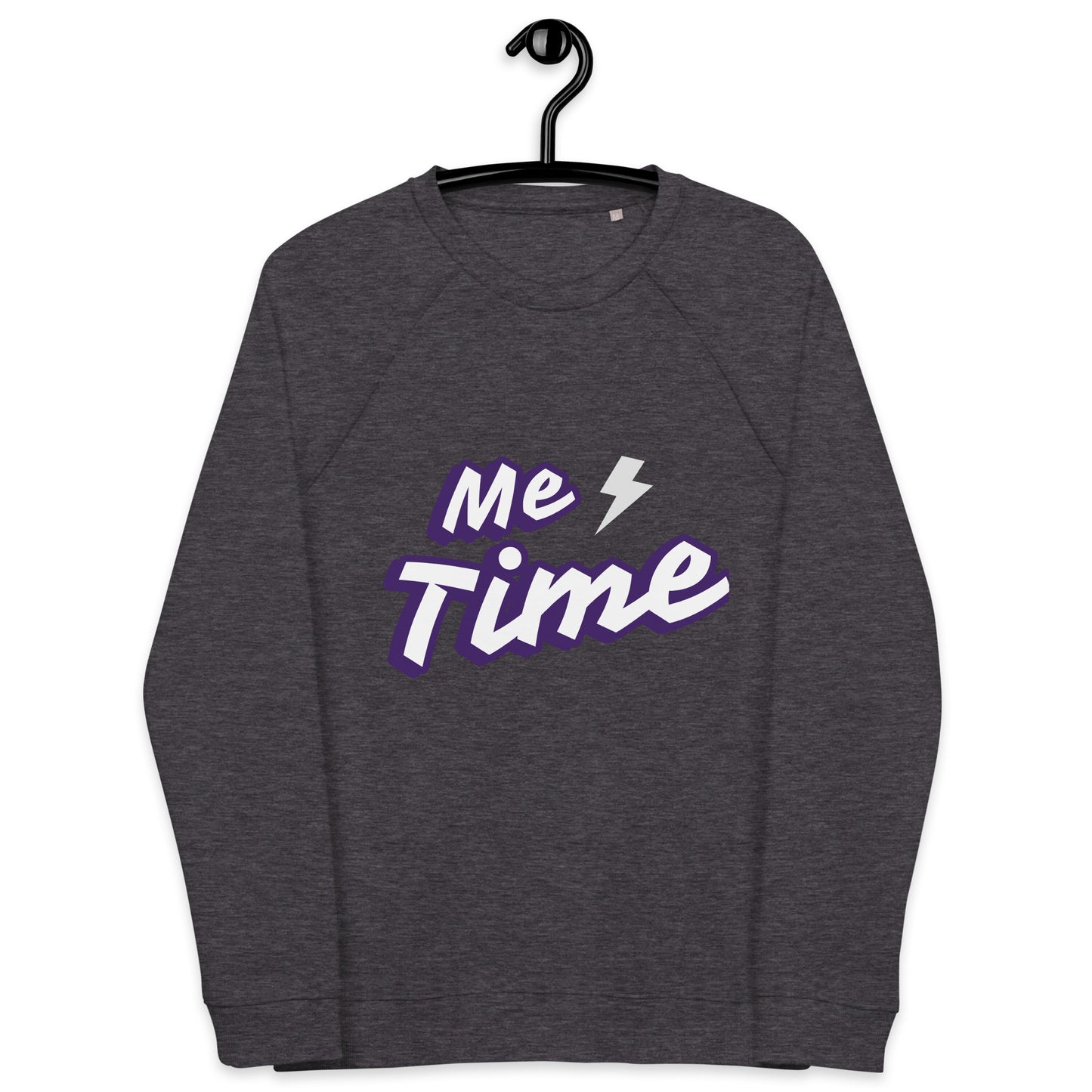 Unisex organic raglan sweatshirt