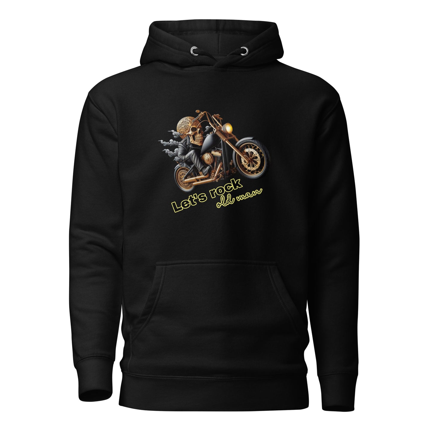 Unisex Hoodie, Old Man, Bike