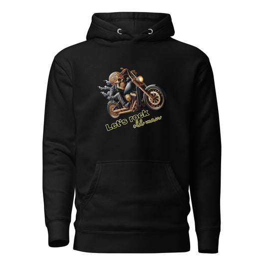 Unisex Hoodie, Old Man, Bike